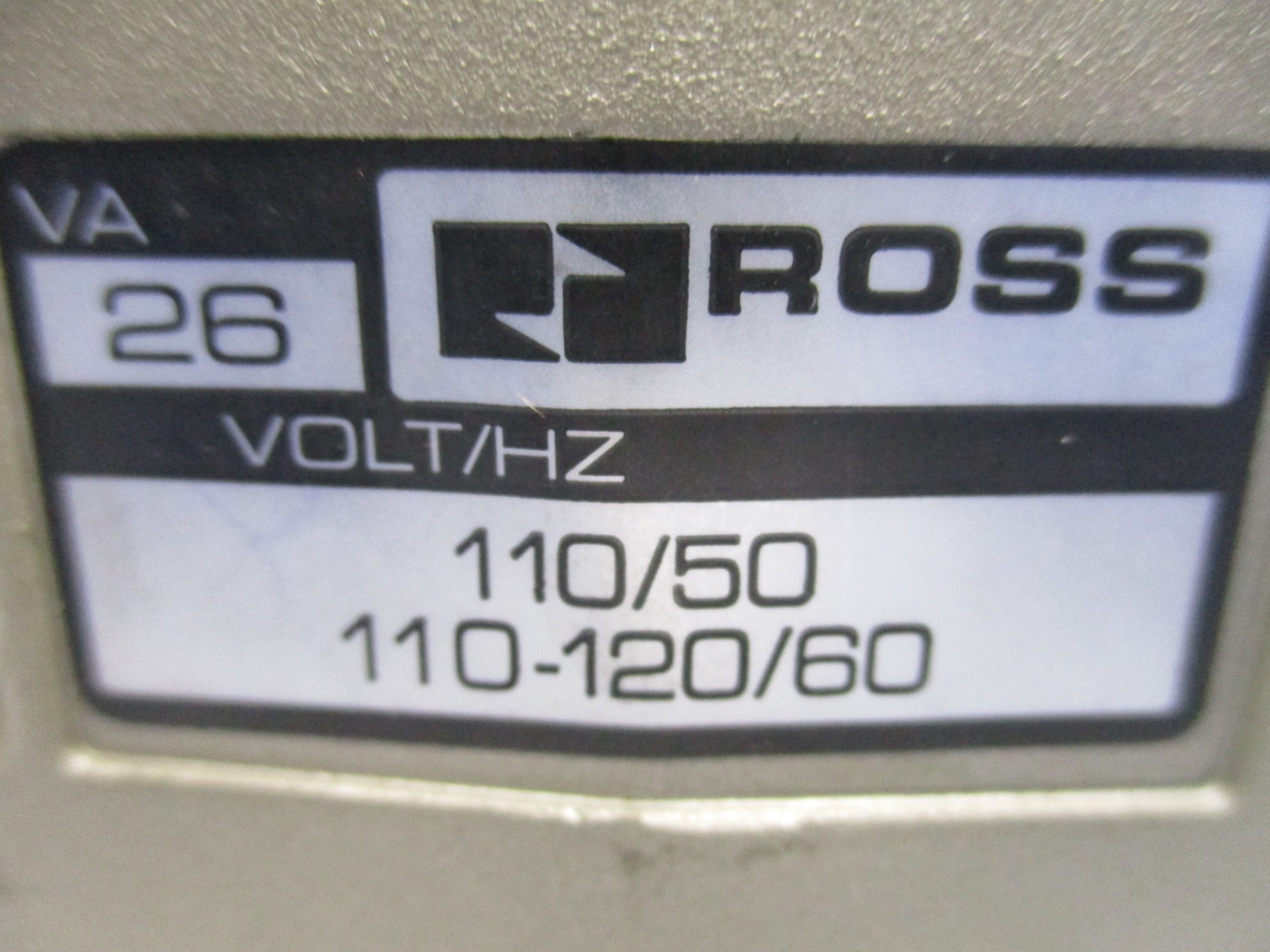 ROSS W7076C6332Z 110V/50HZ-110-120V/60HZ 1-10BAR NSMP
