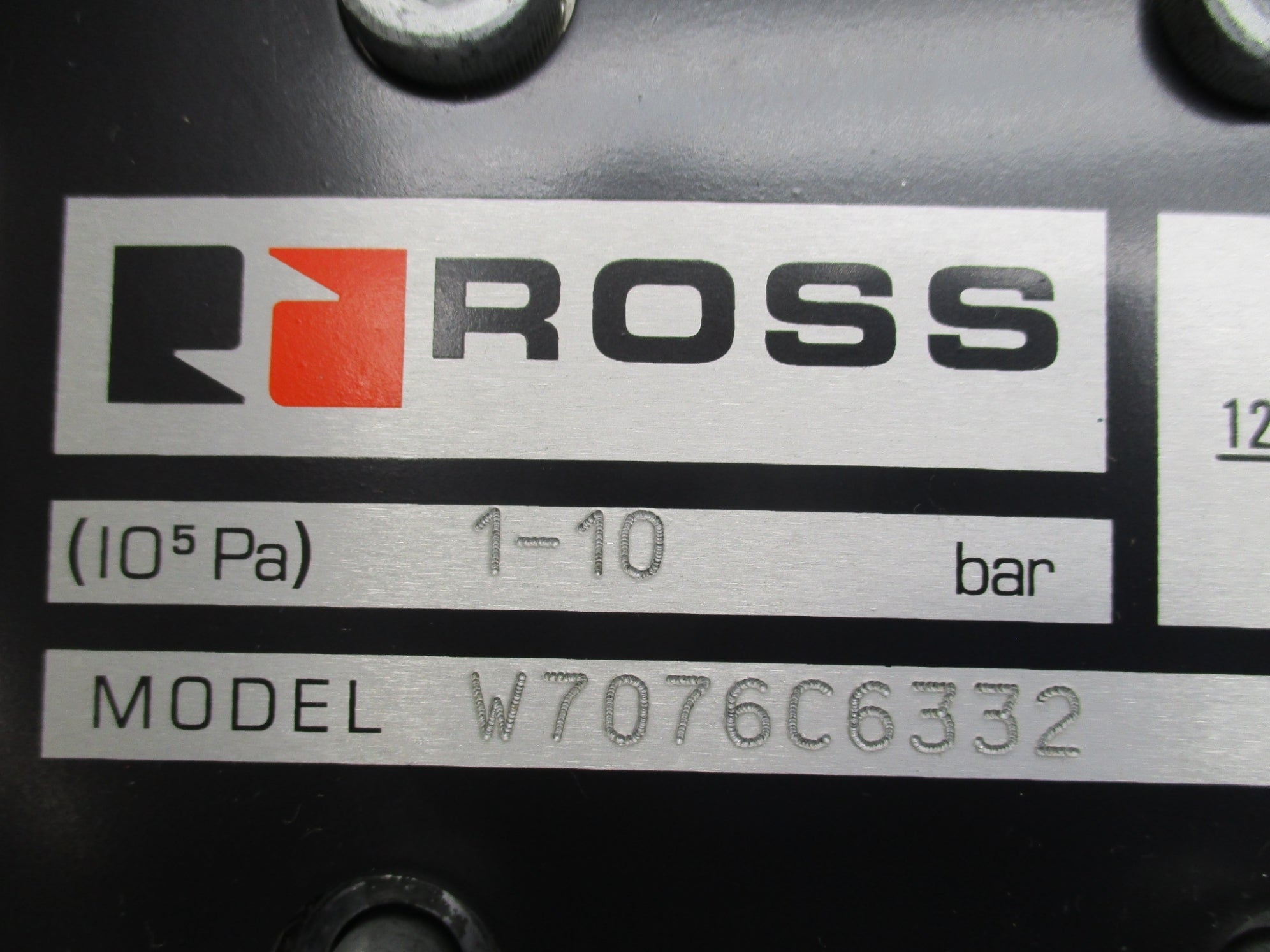 ROSS W7076C6332Z 110V/50HZ-110-120V/60HZ 1-10BAR NSMP