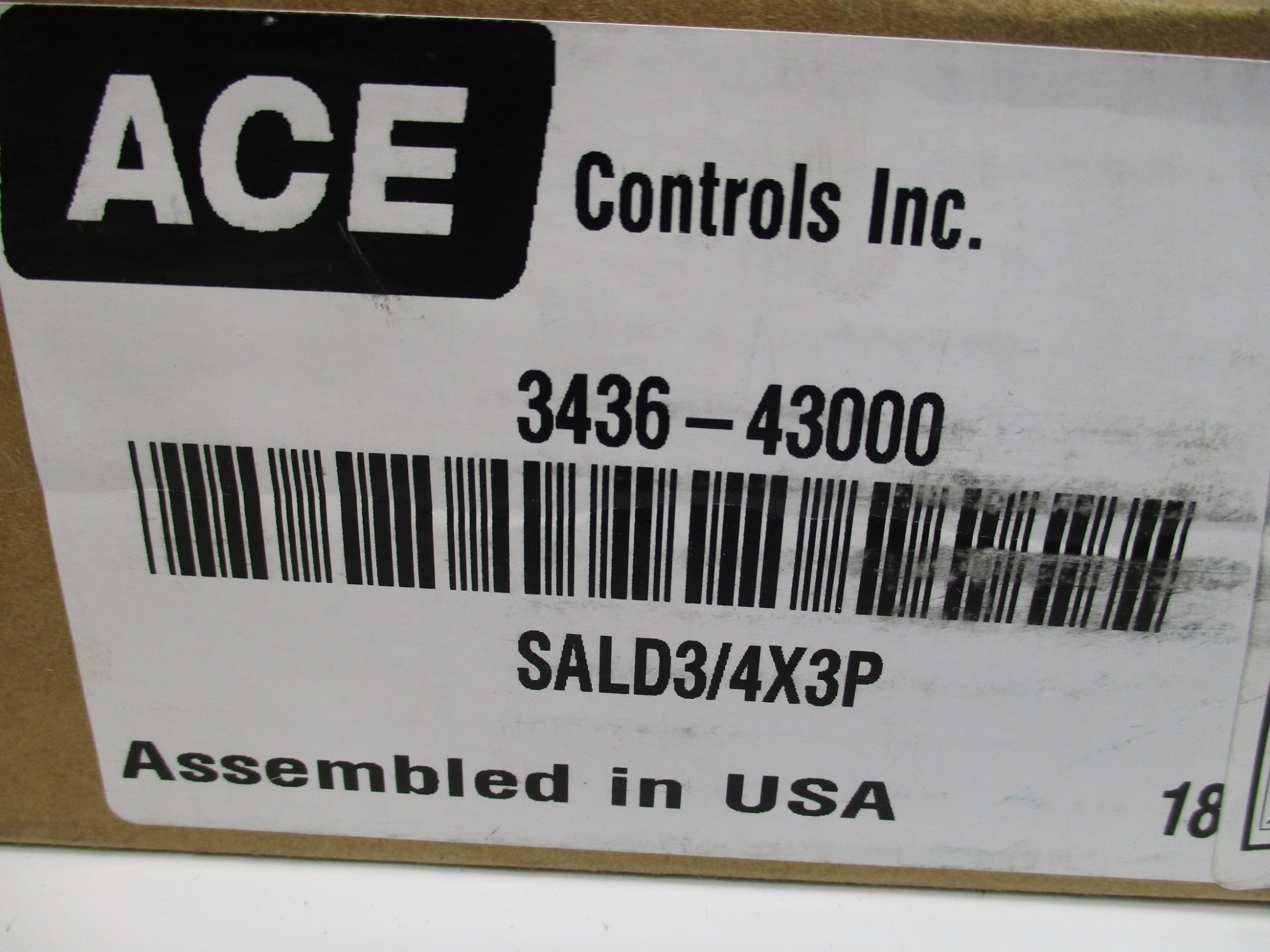 ACE CONTROLS SALD3/4X3P NSMP