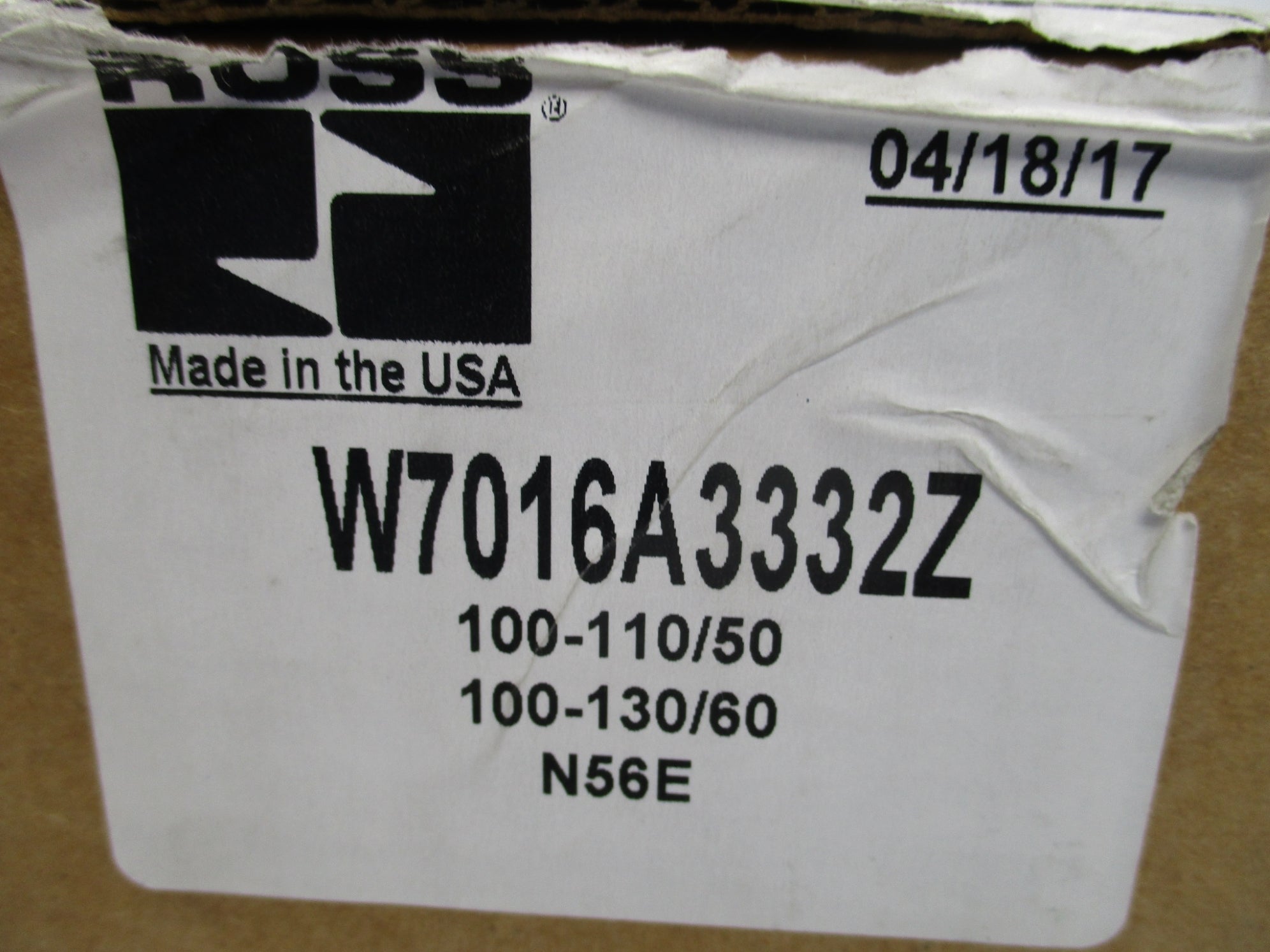 ROSS W7016A3332Z 120V/60HZ 0-10BAR NSMP