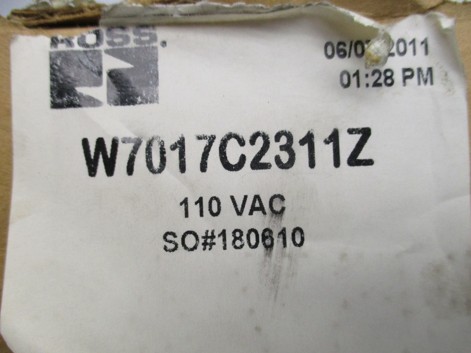 ROSS W7017C2311Z 110V/50HZ-130V/60HZ 0-10BAR NSMP