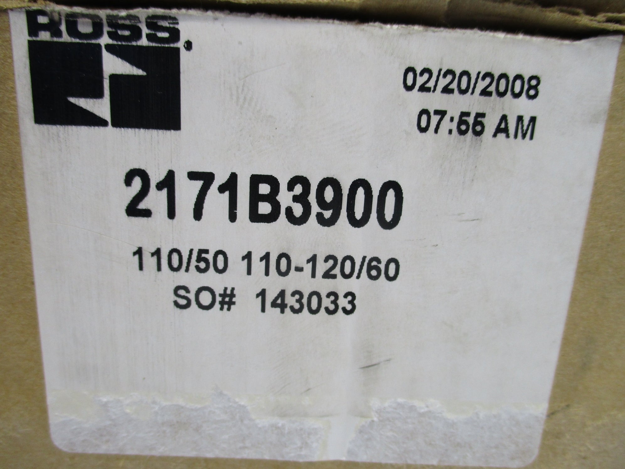 ROSS 2171B3900 110V/50HZ-110-120V/60HZ 2-10BAR NSMP