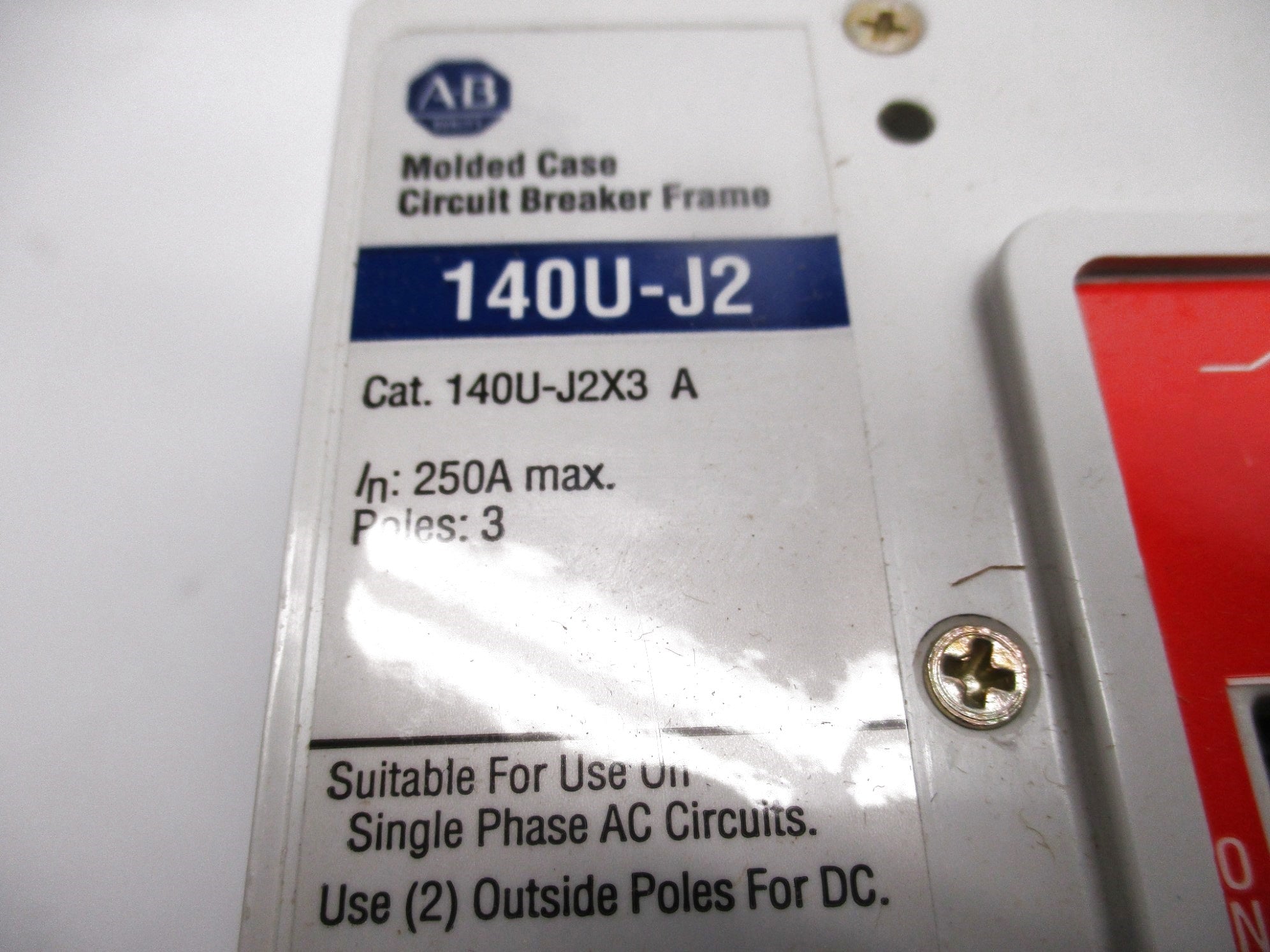 ALLEN BRADLEY 140U-J2X3 SER. A 250A NSNP