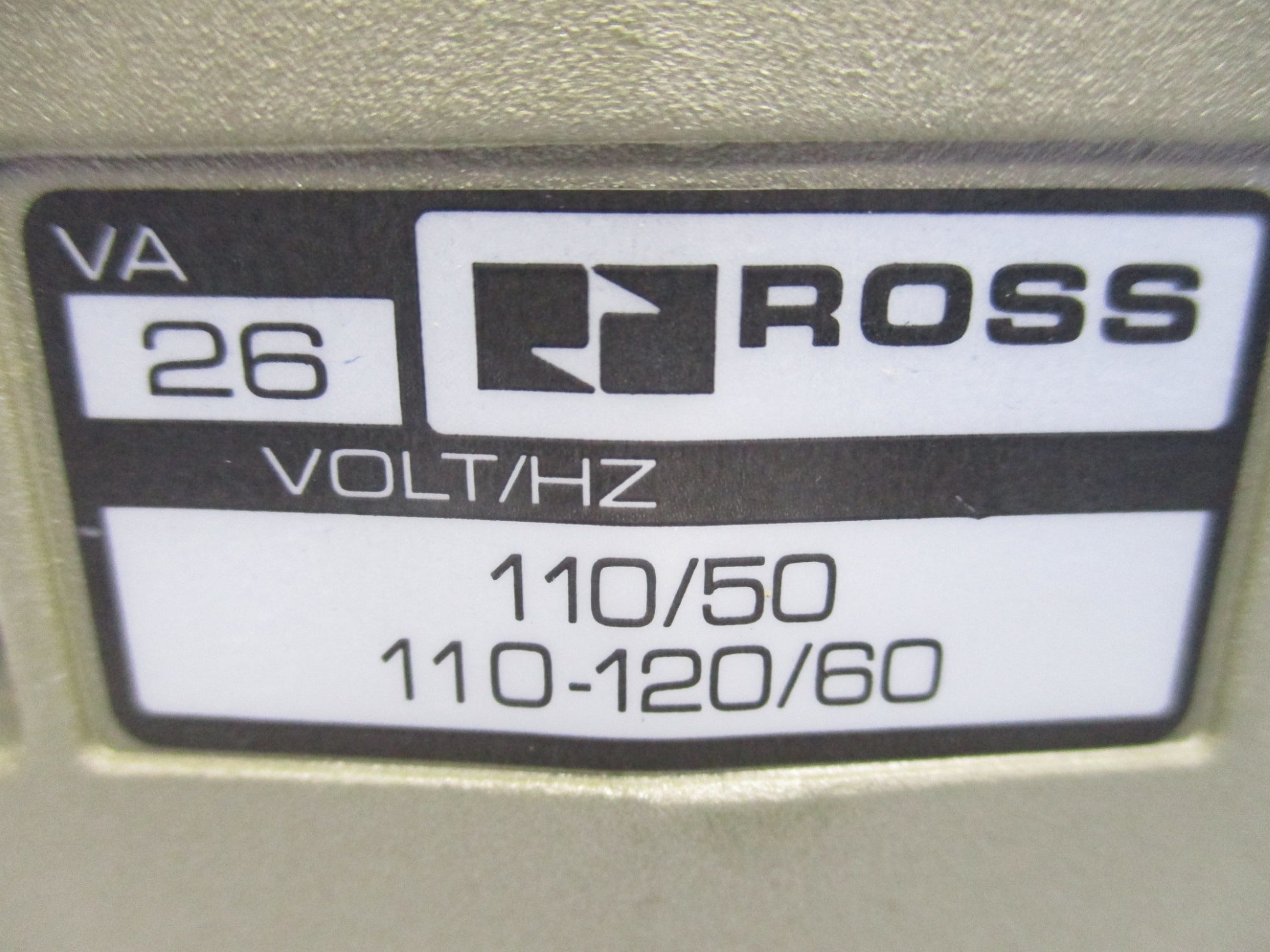 ROSS W7077C6332Z 110V/50HZ-110-120V/60HZ 1-10BAR NSMP