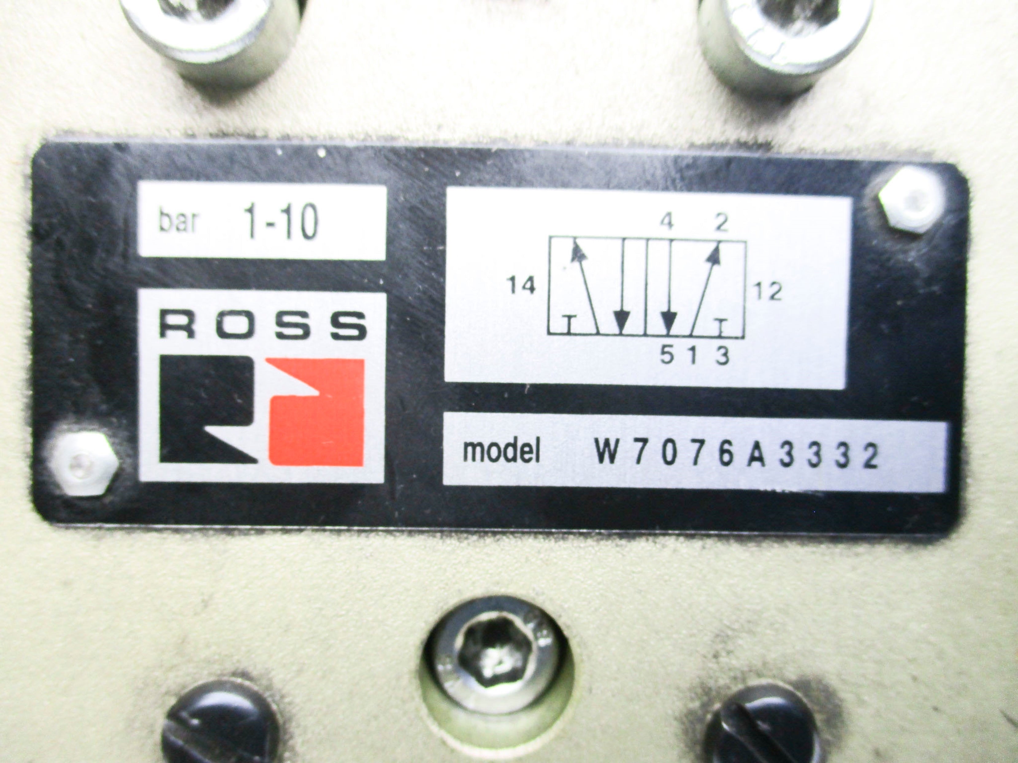 ROSS W7076A3332 110V/50HZ-110-120V/60HZ 1-10BAR UNMP