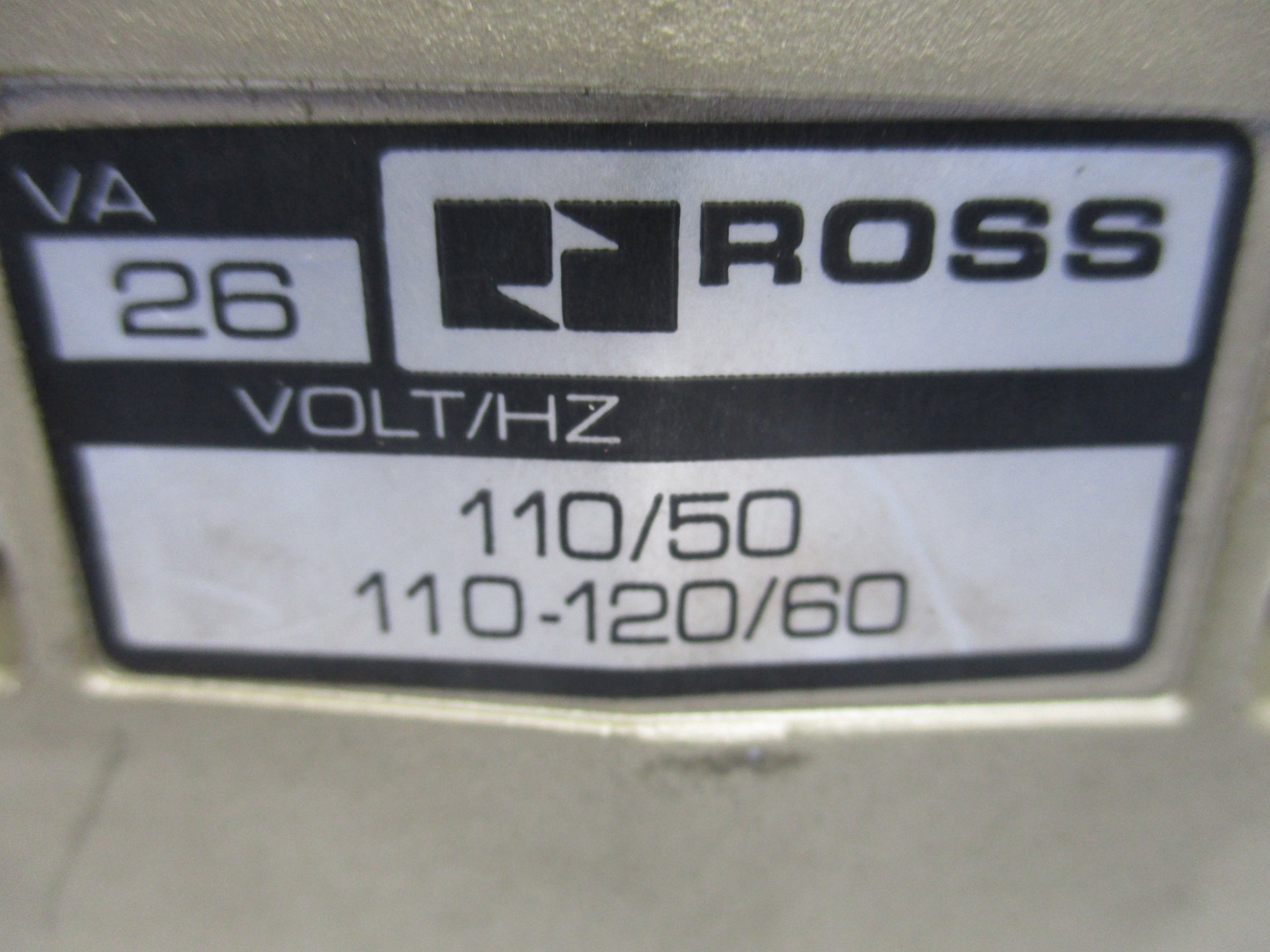 ROSS W7476C4331 110V/50HZ-110-120V/60HZ 2-10BAR NSNP