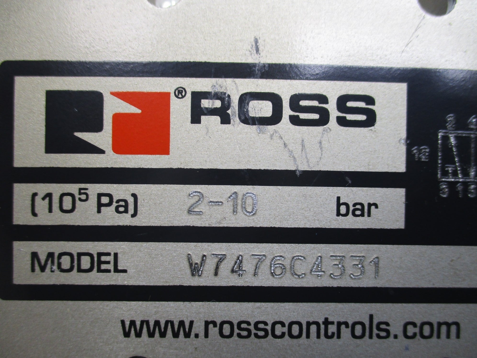 ROSS W7476C4331 110V/50HZ-110-120V/60HZ 2-10BAR NSNP
