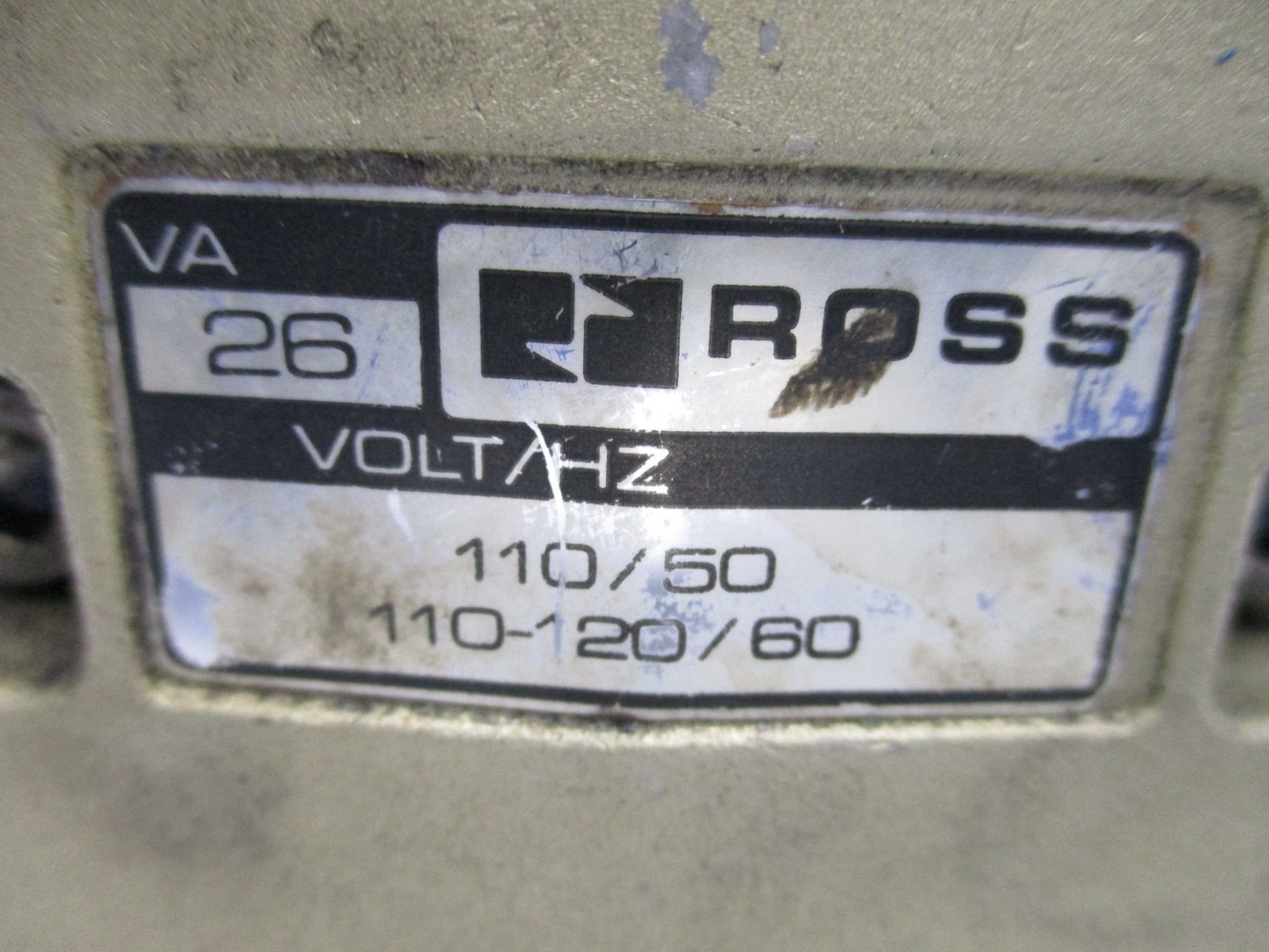ROSS W7076D4331 110V/50HZ-110-120V/60HZ 1-10BAR UNMP