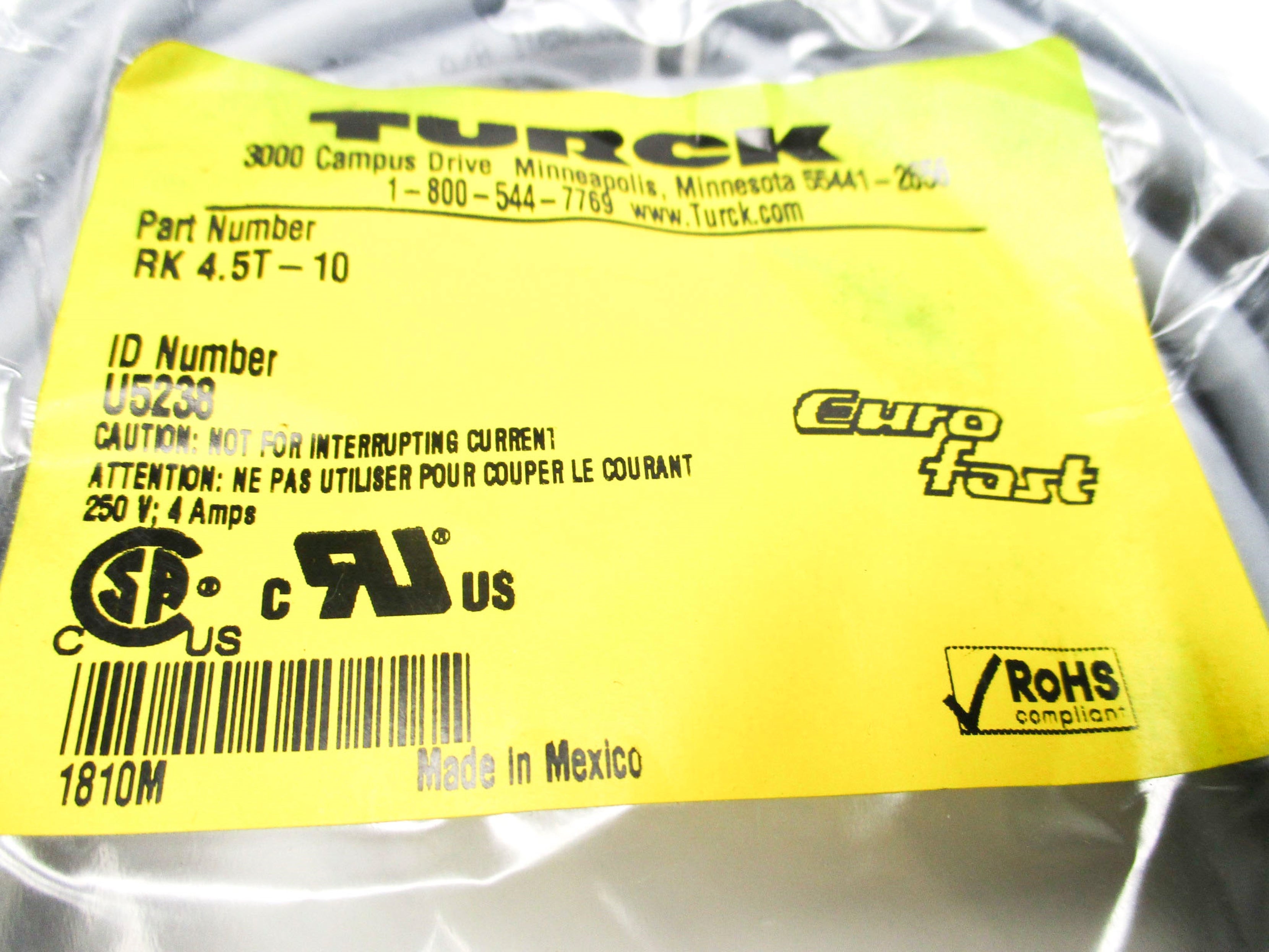 TURCK RK4.5T-10 NSMP
