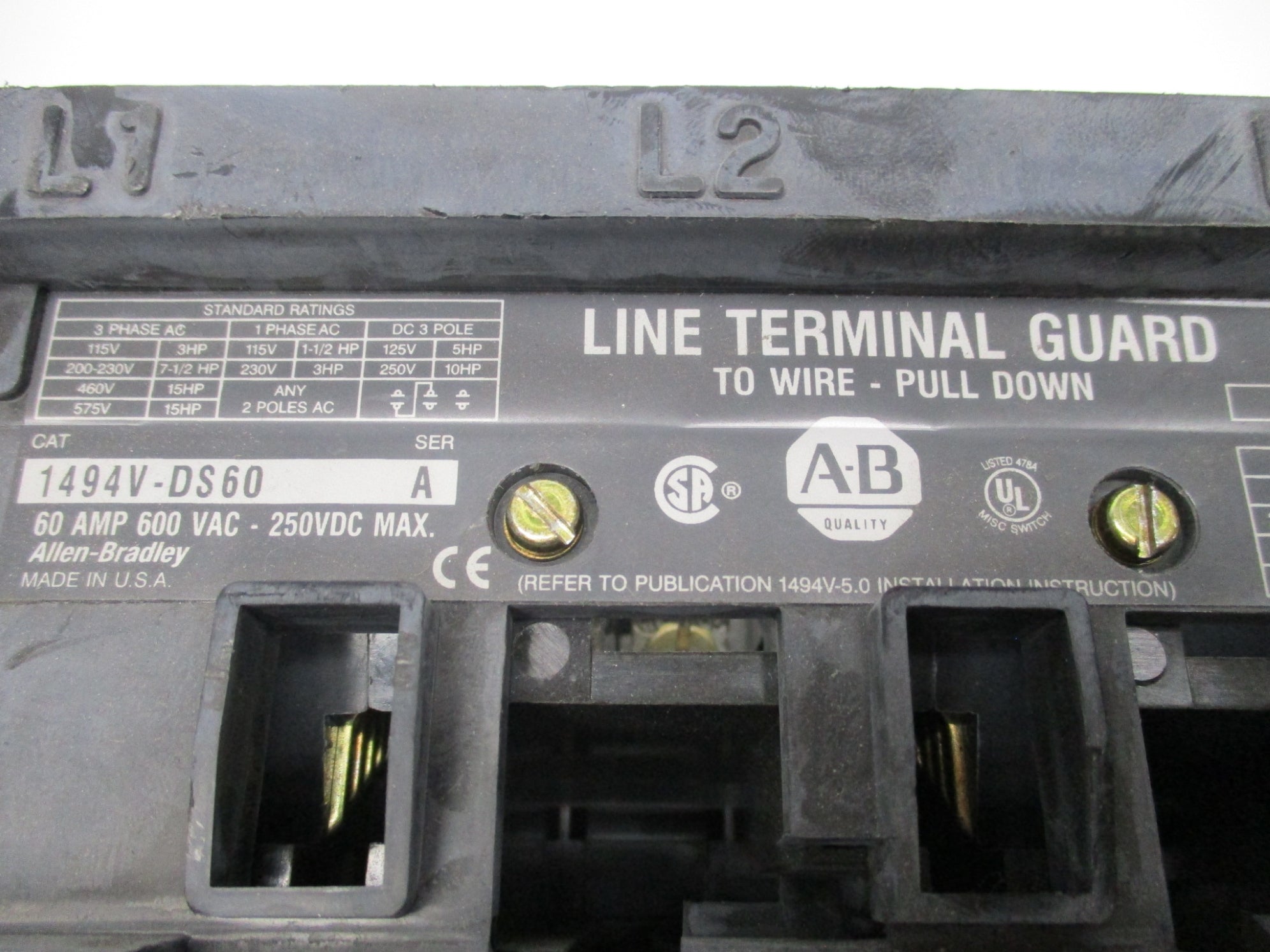 ALLEN BRADLEY 1494V-DH666 SER. 1 (AS PICTURED) NSMP