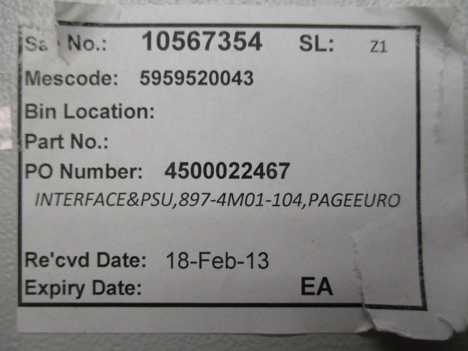 MUIR MATHERSON 897-4M01-104 (AS PICTURED) NSNP