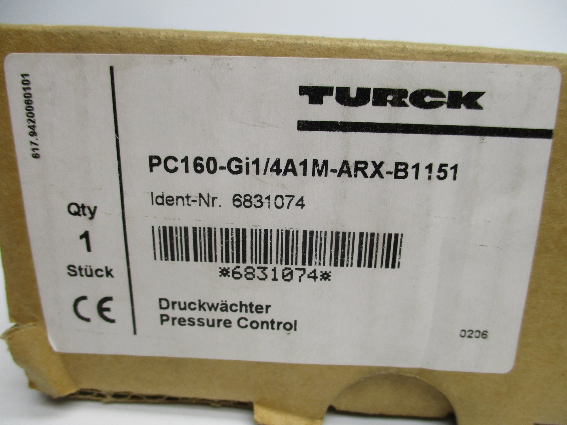 TURCK PC160-GI1/4A1M-ARX-B1151 NSMP