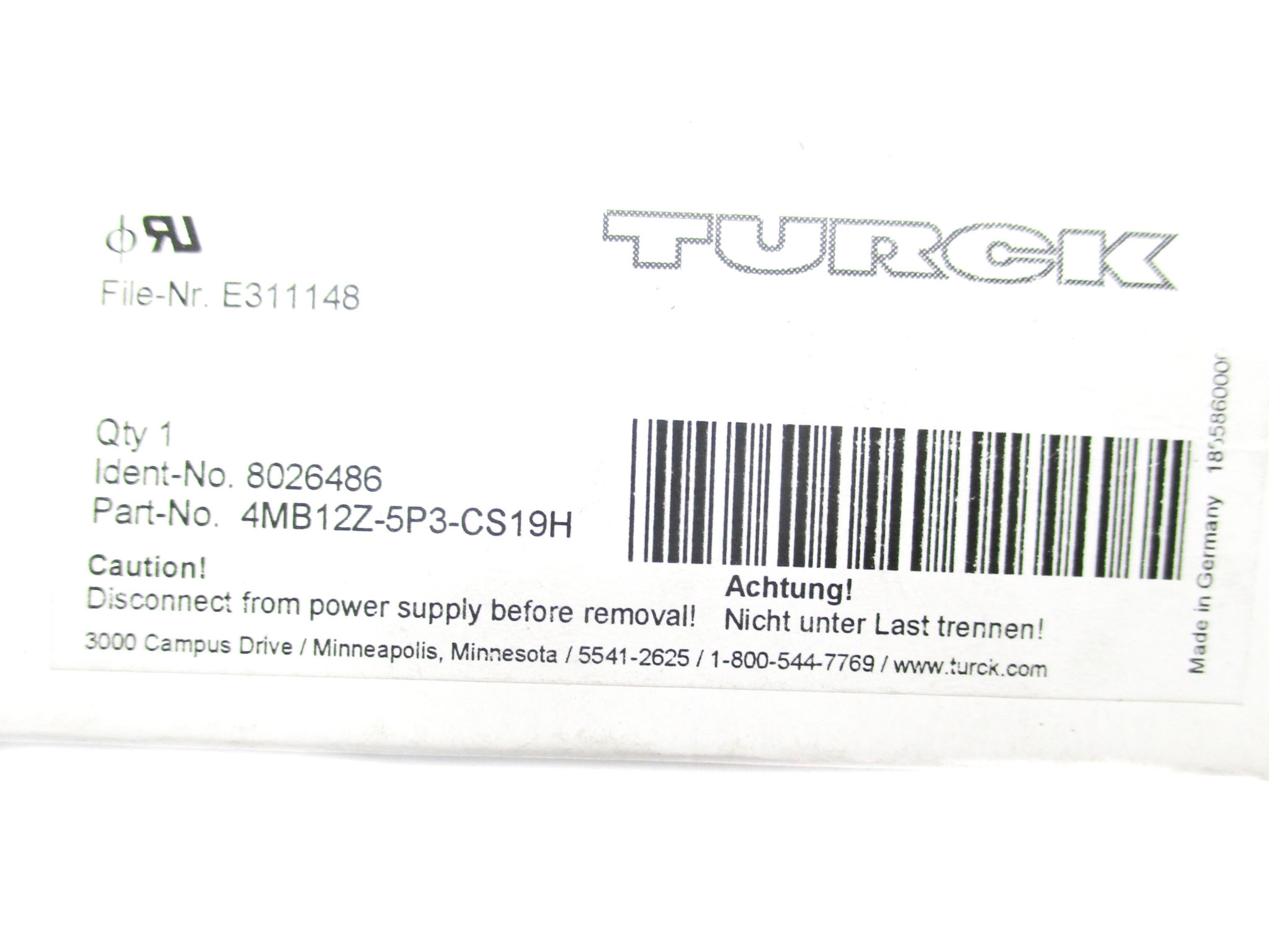 TURCK 4MB12Z-5P3-CS19H NSMP