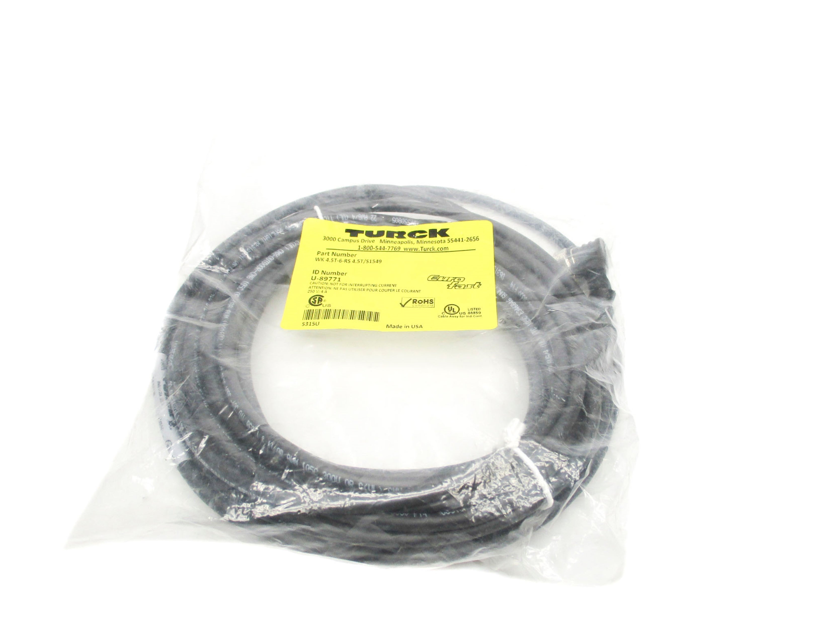 TURCK WK4.5T-6-RS4.5T/S1549 NSMP