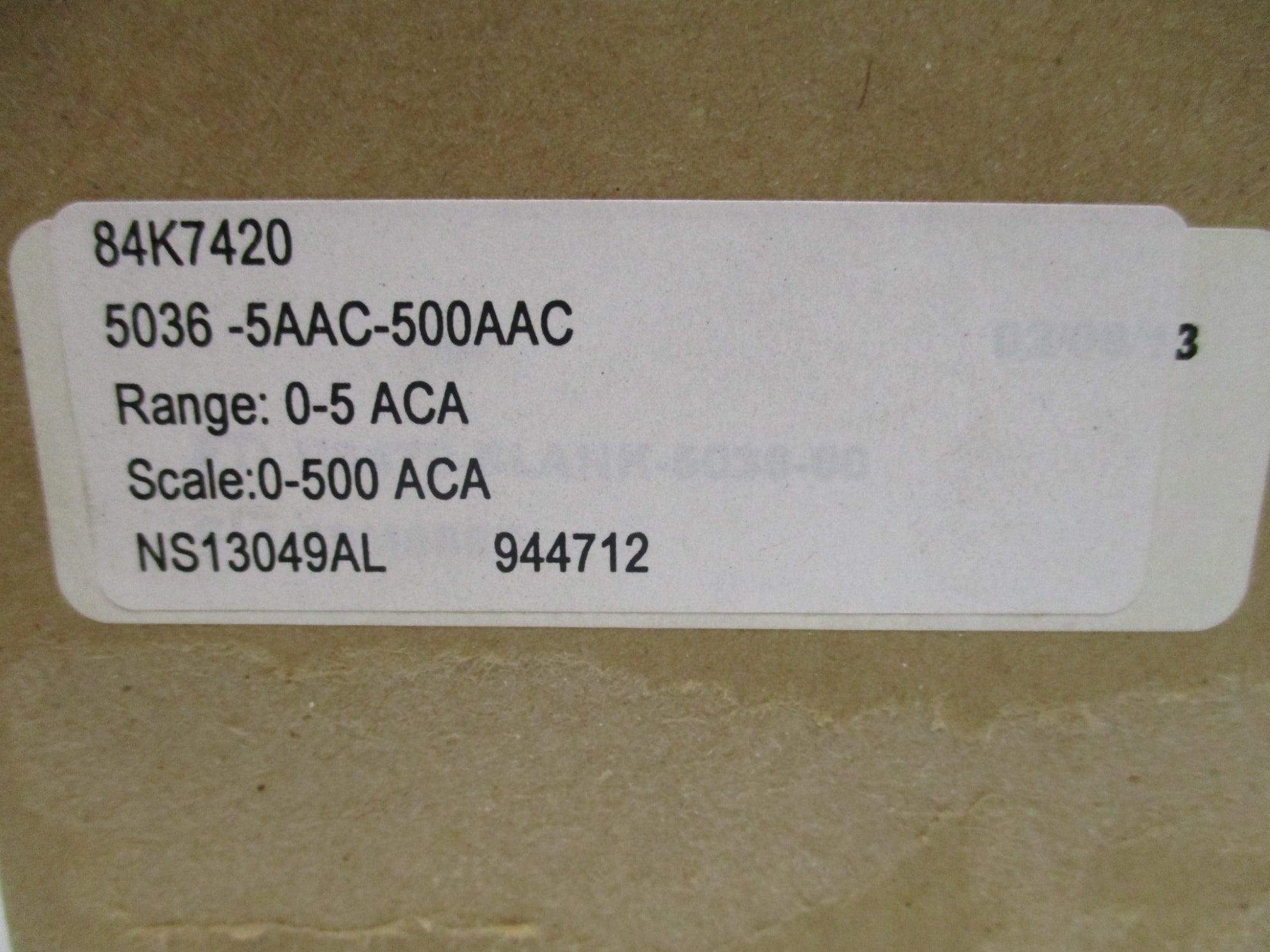 HOYT ELECTRIC 5036-5AAC-500AAC NSMP