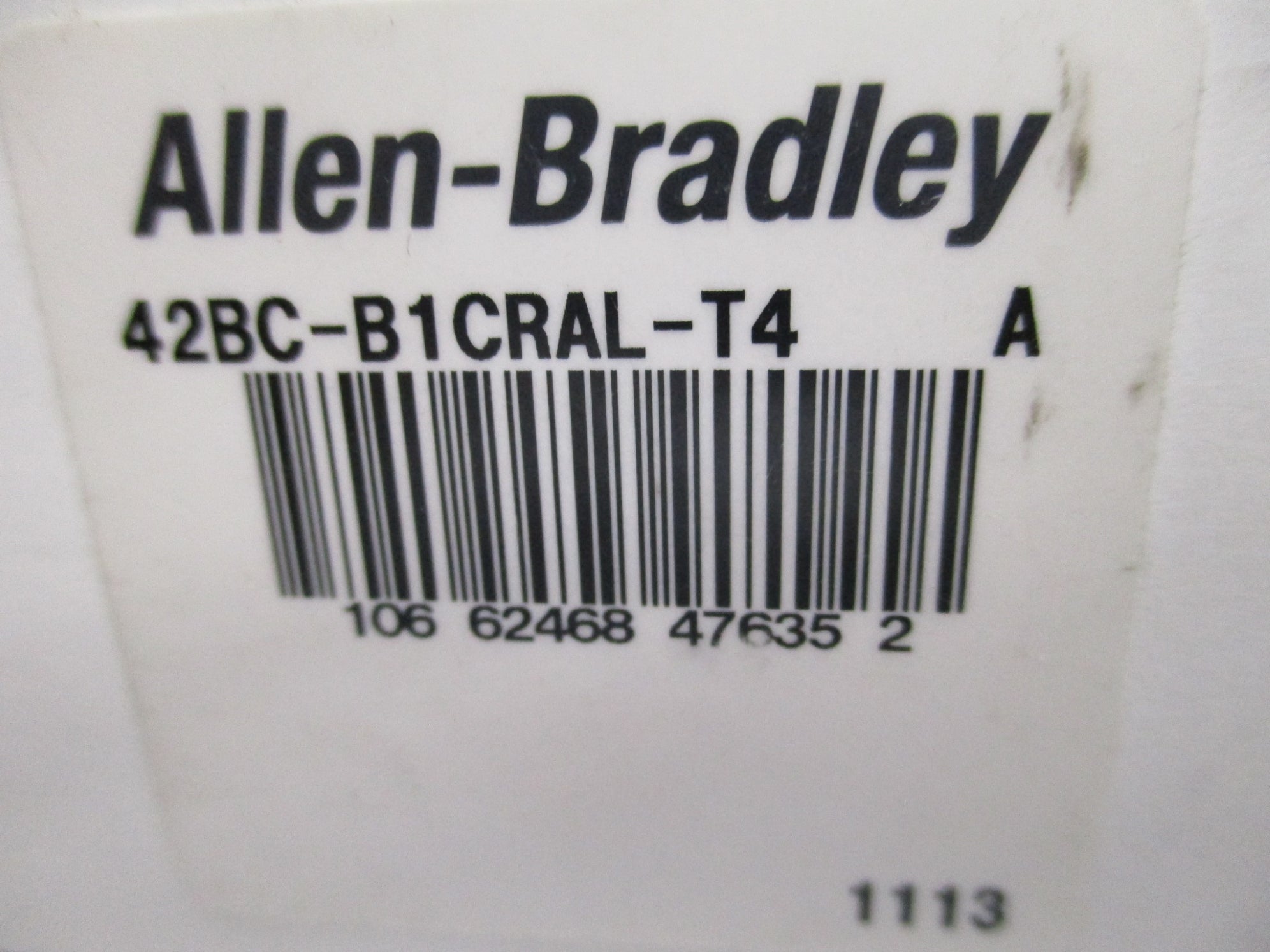 ALLEN BRADLEY 42BC-B1CRAL-T4 SER. A (WH) NSMP