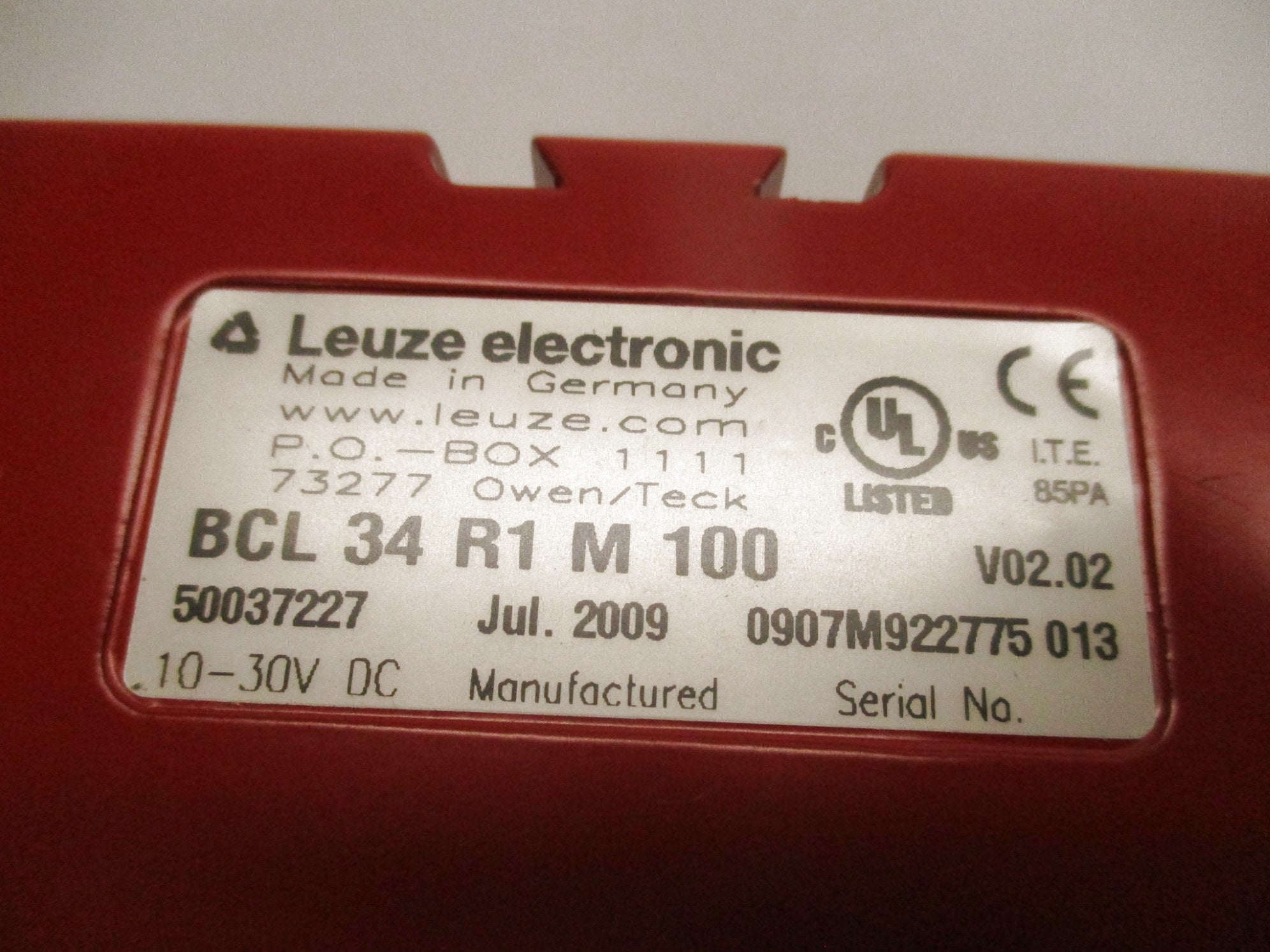 LEUZE ELECTRONIS BCL34R1M100 NSNP