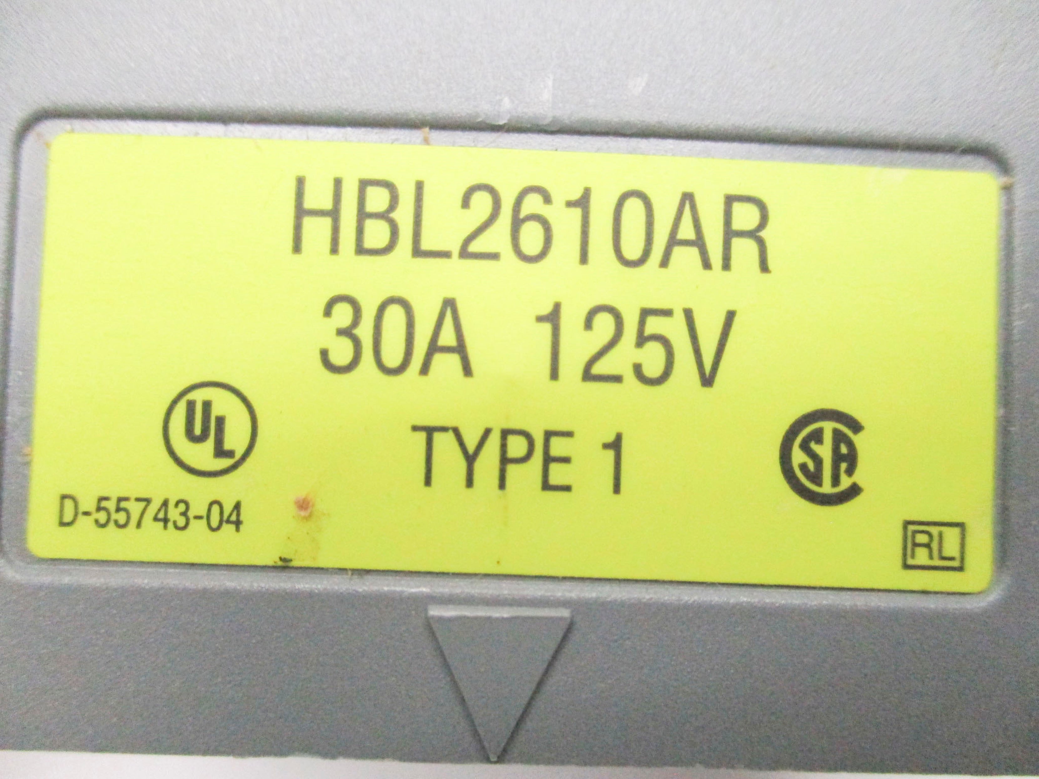 HUBBELL HBL2610AR NSMP