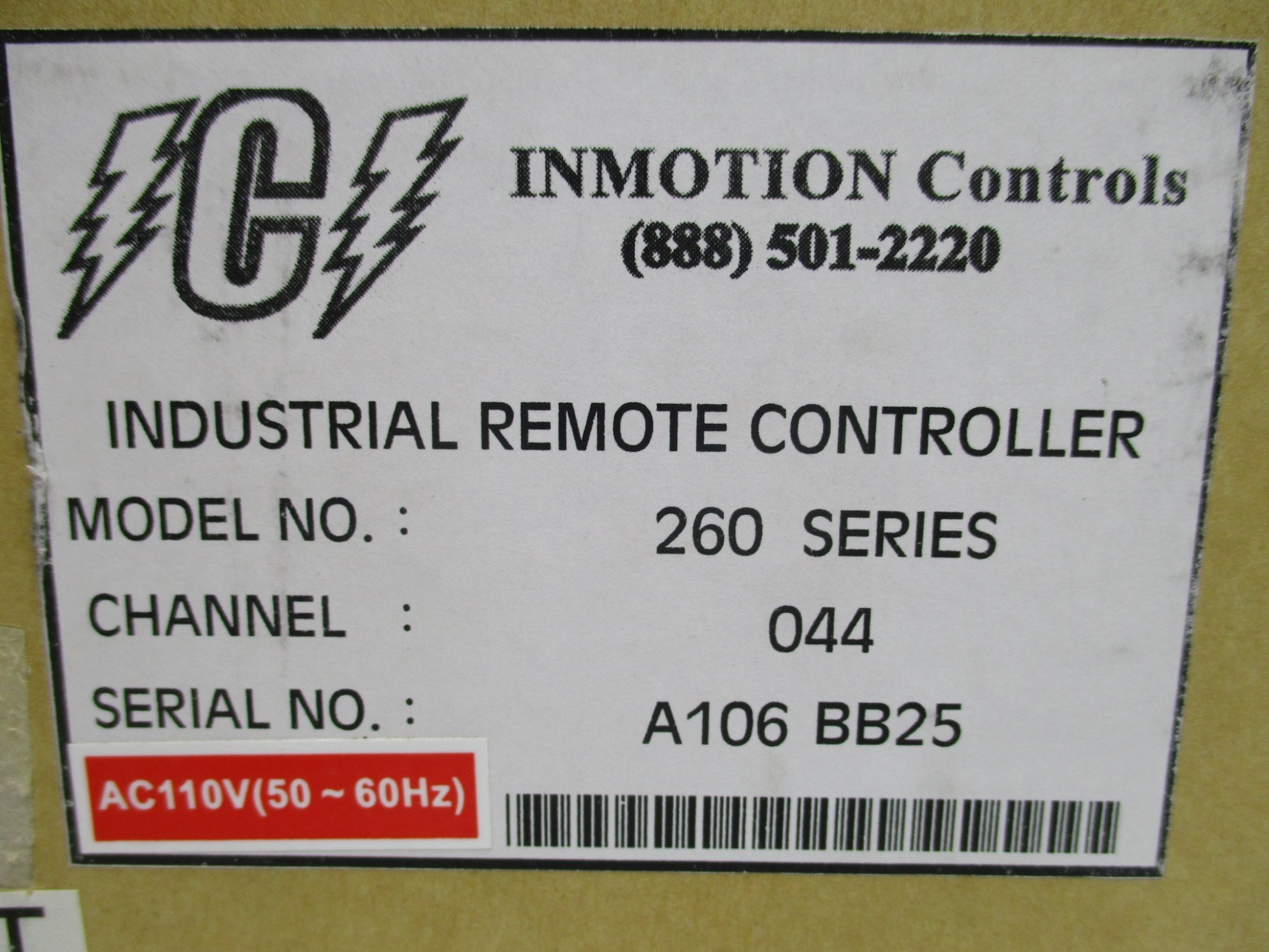 INMOTION CONTROLS 260 NSMP