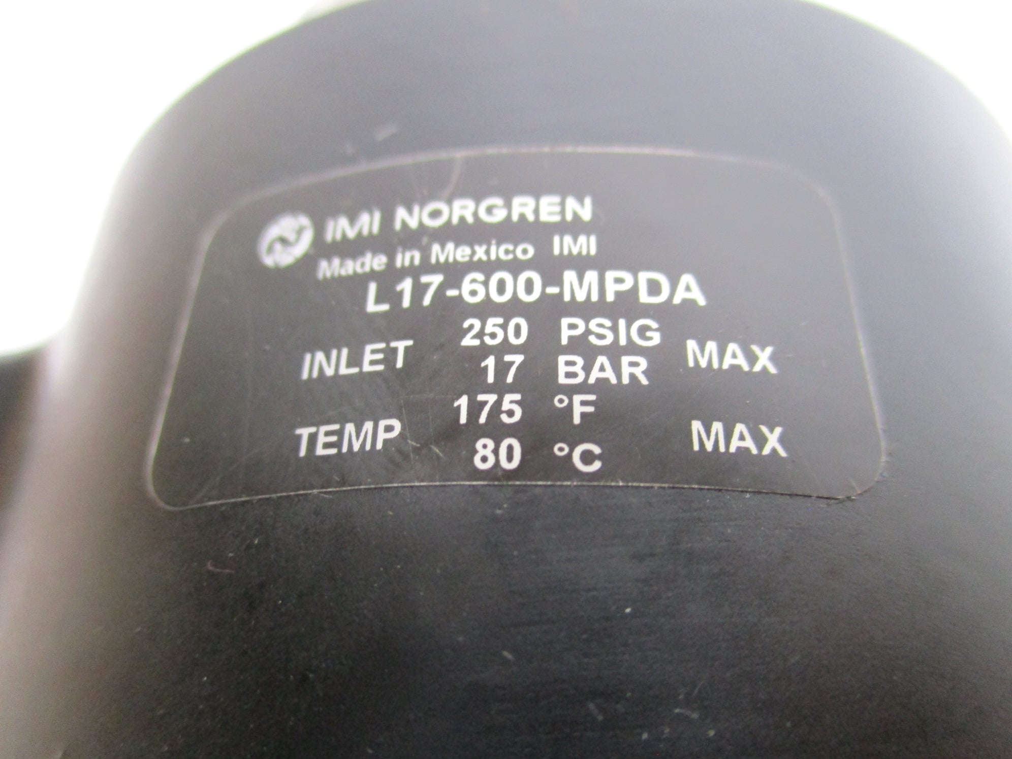 NORGREN L17-600-MPDA 250PSI 175'F NSMP