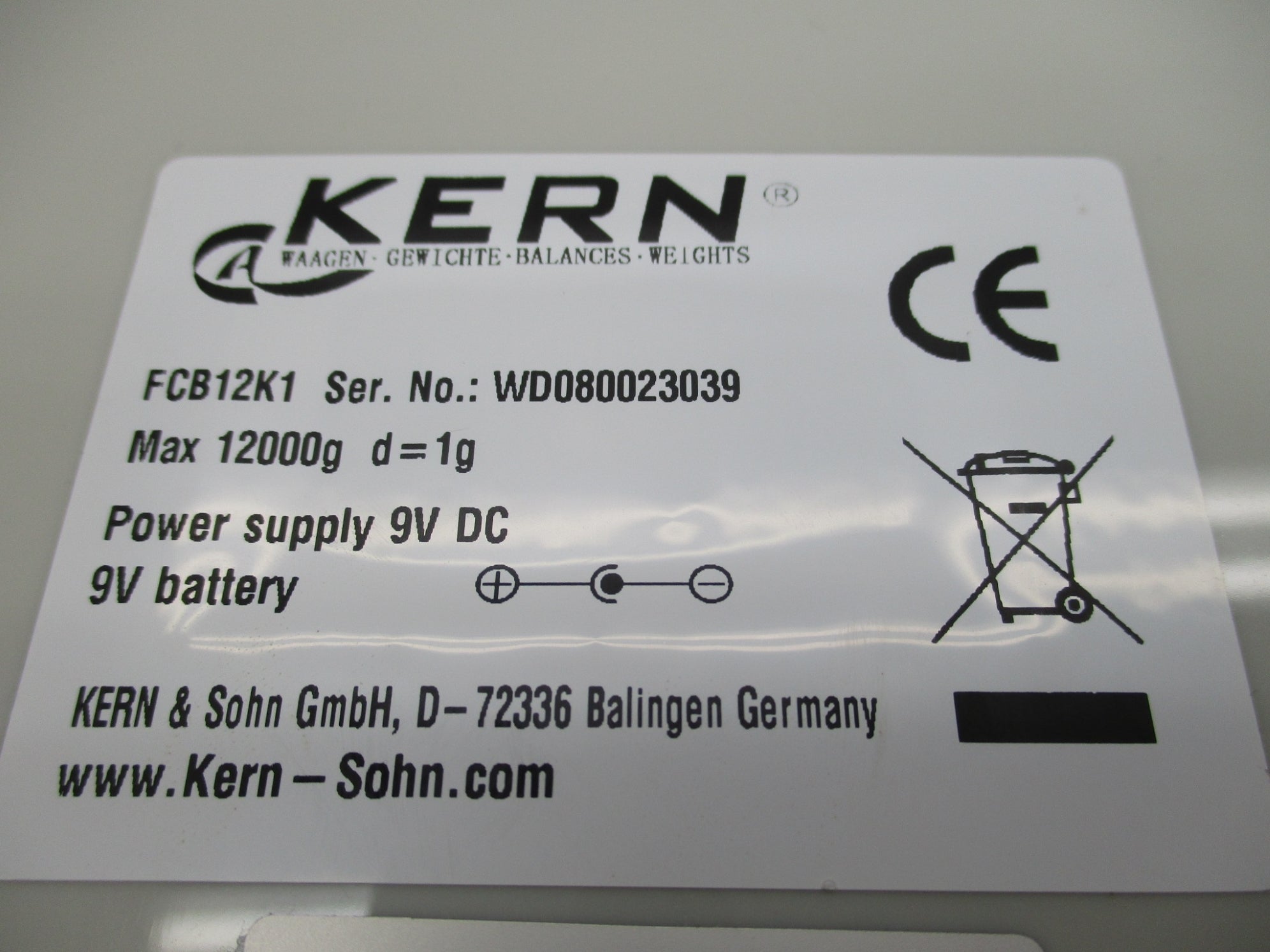 KERN FCB12K1 NSMP