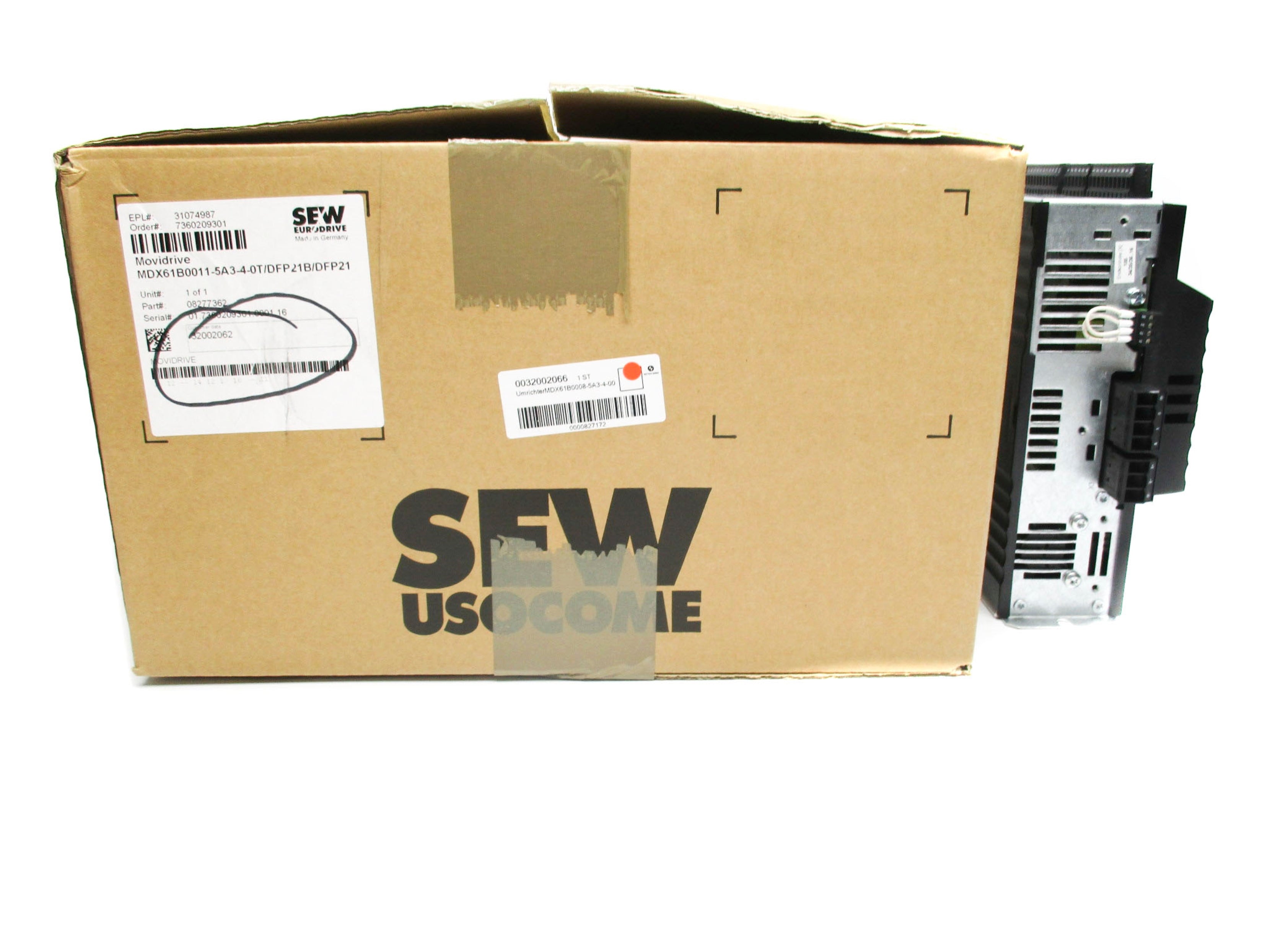 SEW EURODRIVE MDX61B0011-5A3-0T/DFP21B NSMP