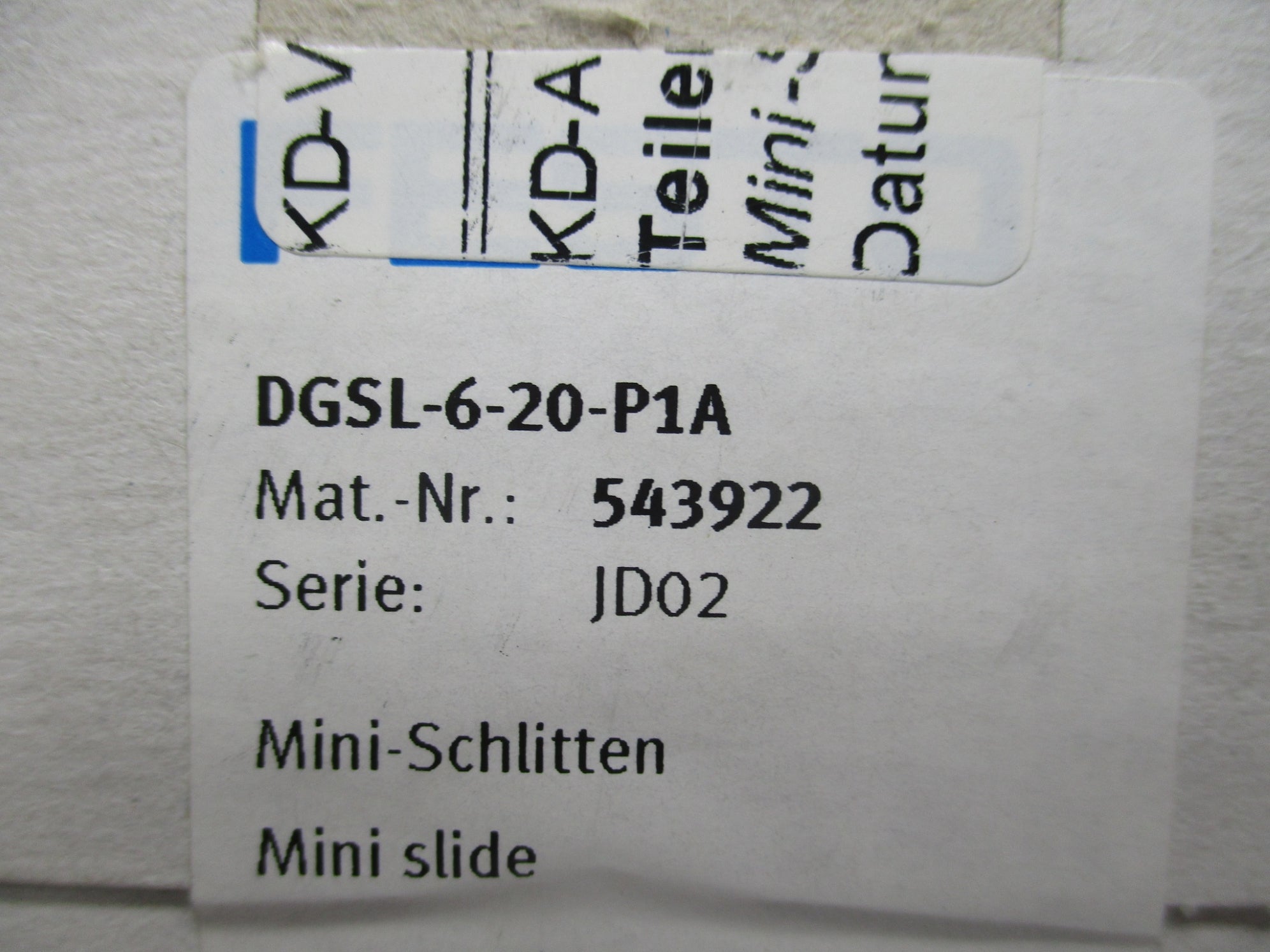 FESTO DGSL-6-20-P1A NSFS