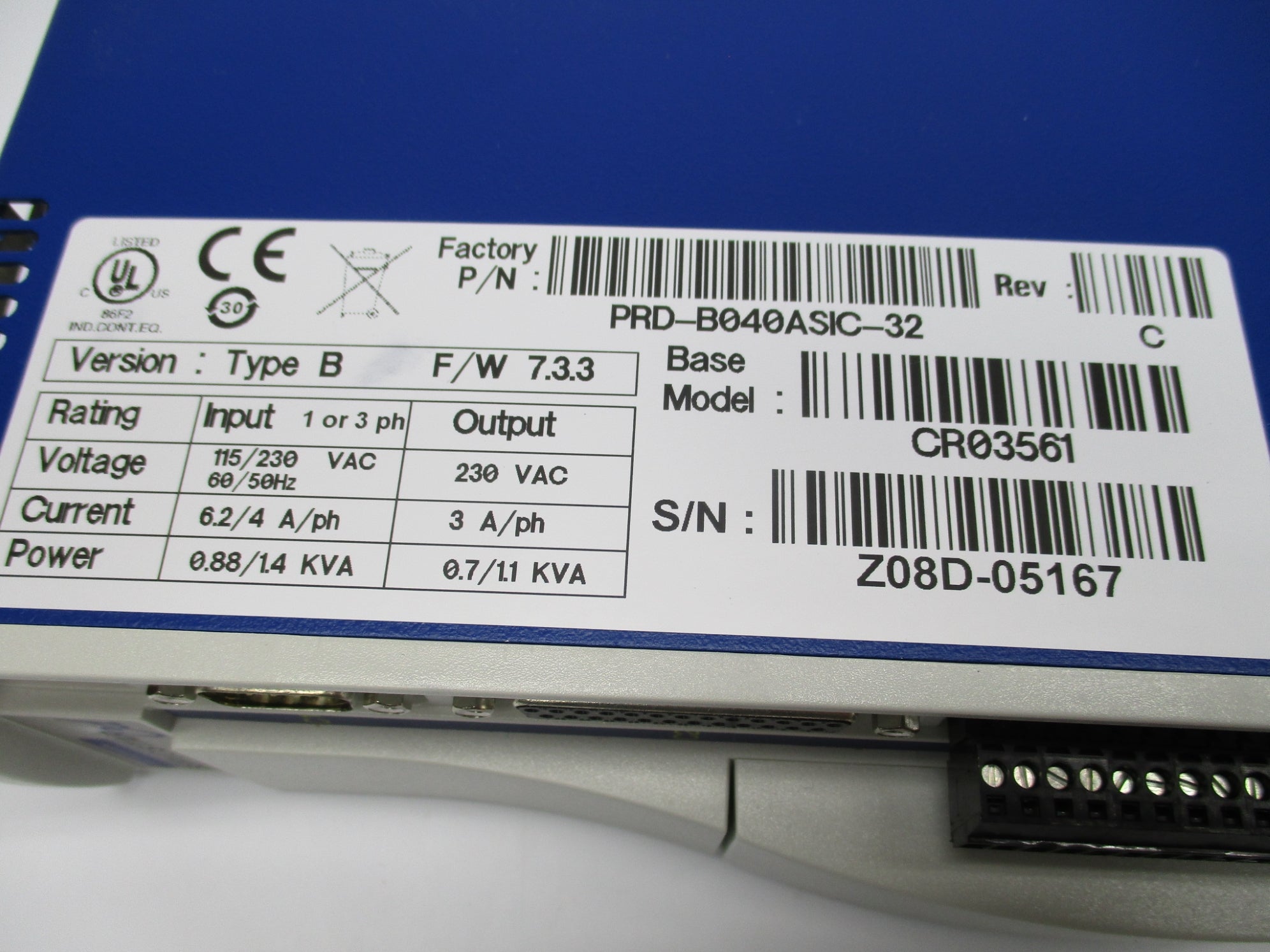 KOLLMORGEN PRD-B040ASIC-32 CR03561 NSMP