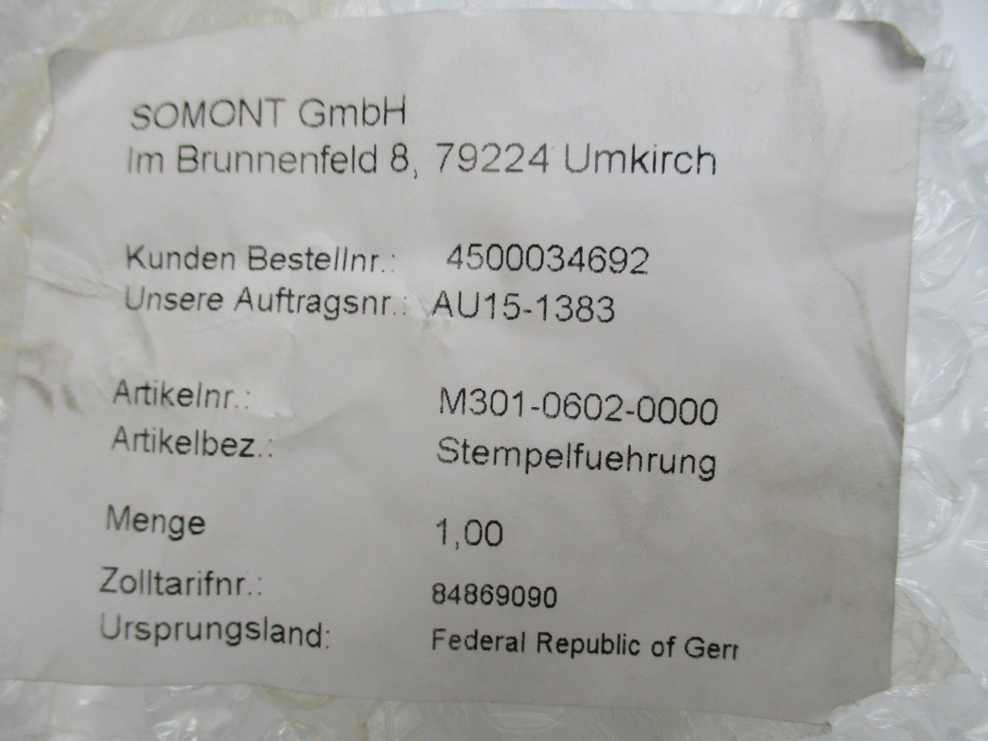 SOMONT M301-0602-0000 NSNP