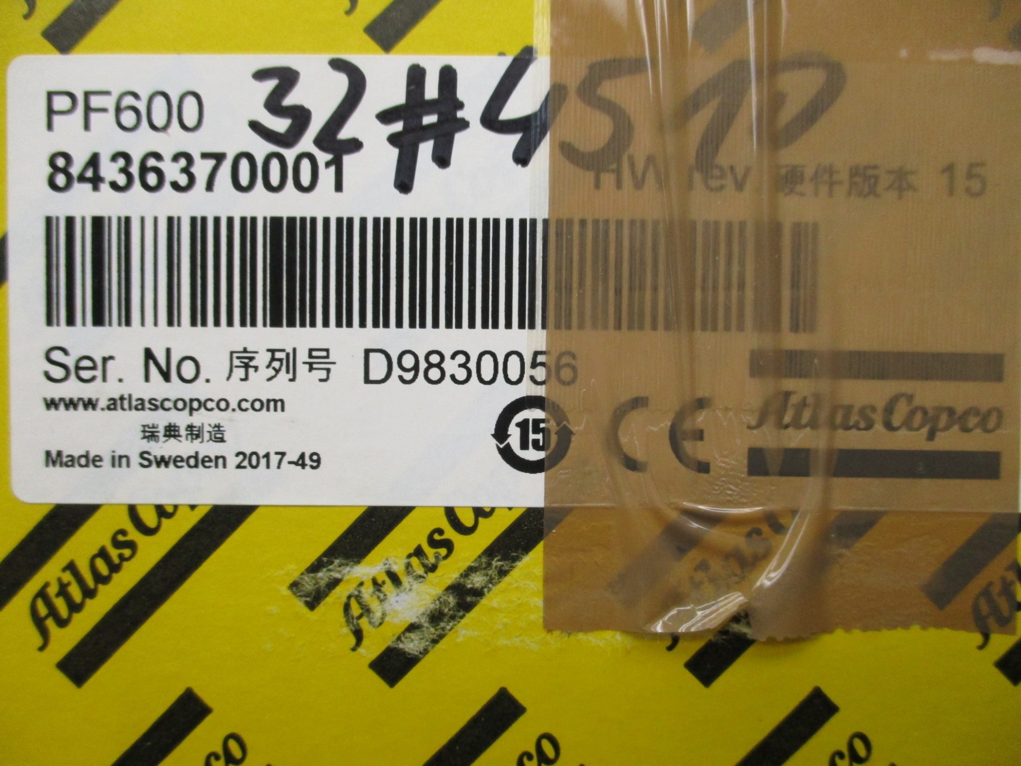 ATLAS COPCO 8436370001 PF600 NSMP