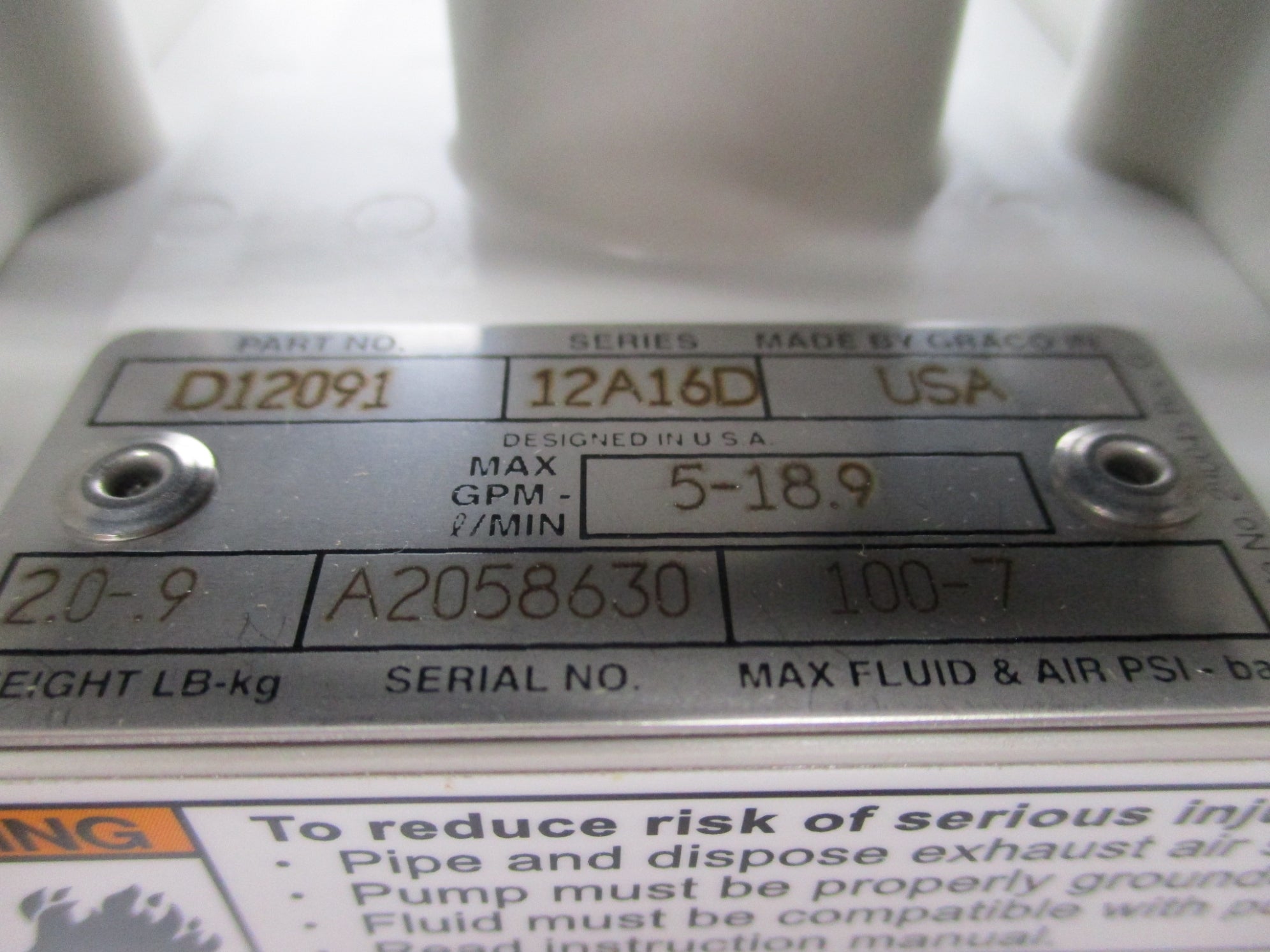 GRACO D12091 NSMP