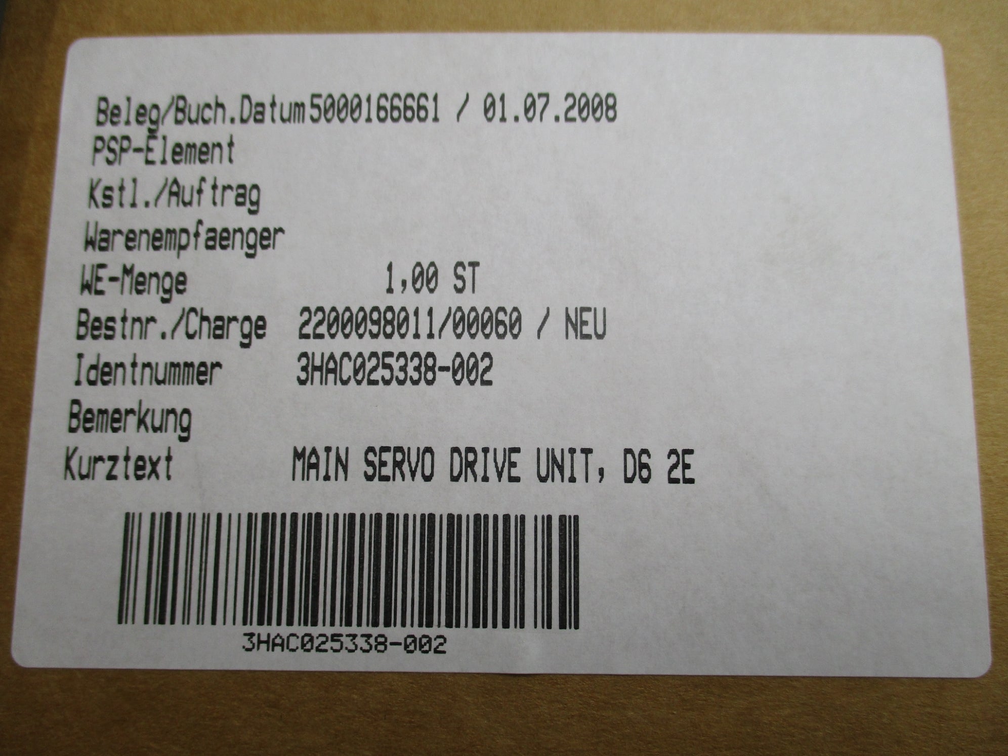 ABB 3HAC025338-002 NSMP