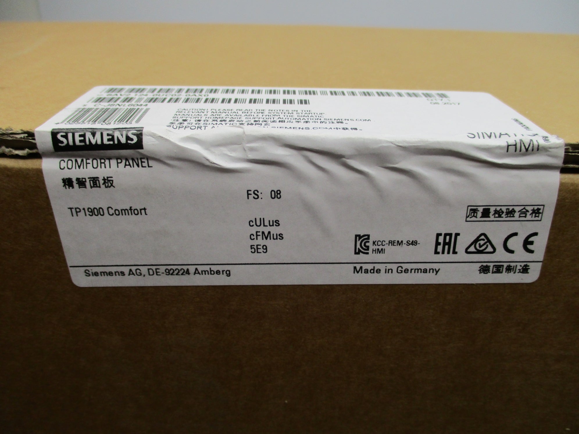 SIEMENS 6AV2124-0UC02-0AX0 NSFS