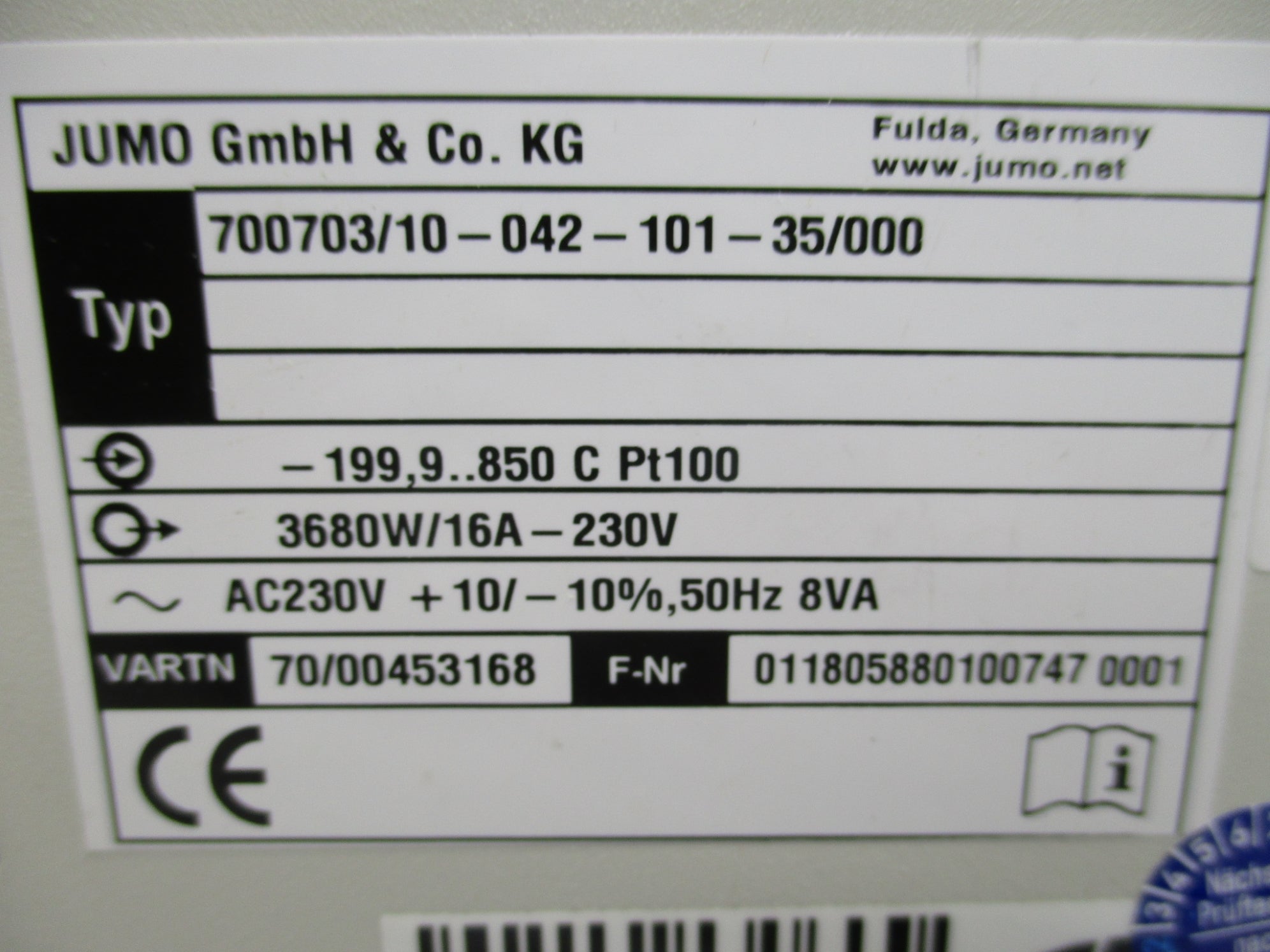 JUMO 700703/10-042-101-35/000 UNMP