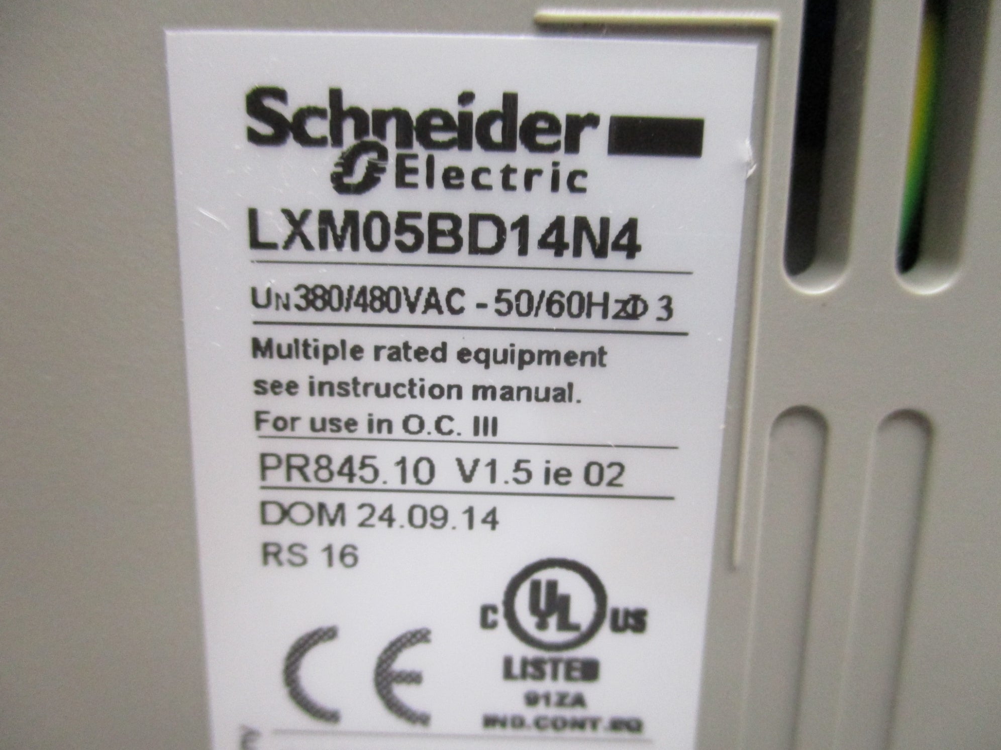 SCHNEIDER LXM05BD14N4 NSMP