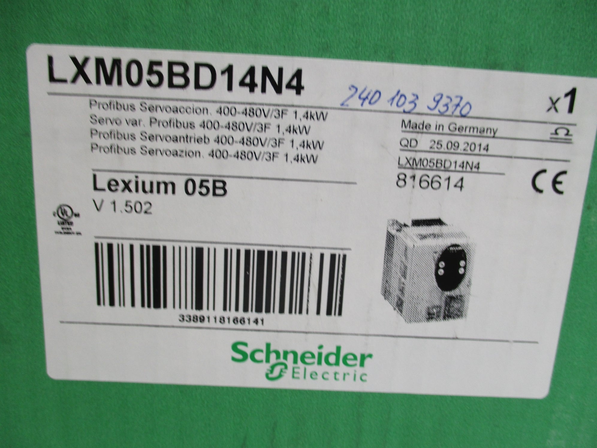SCHNEIDER LXM05BD14N4 NSMP