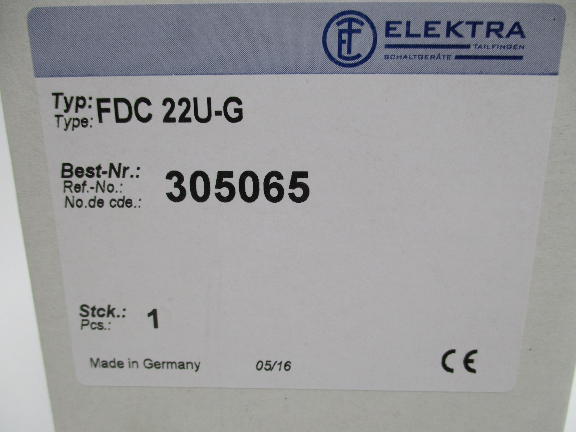 ELEKTRA FDC22U-FG10-P-SSS NSMP