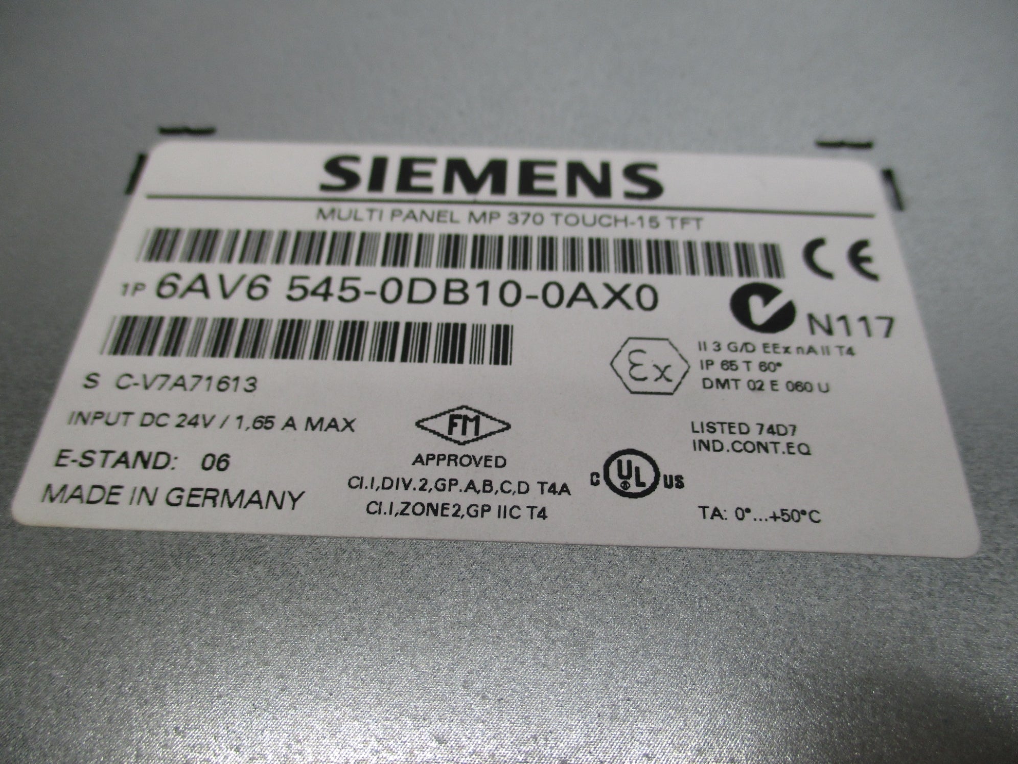 SIEMENS 6AV6545-0DB10-0AX0 NSMP