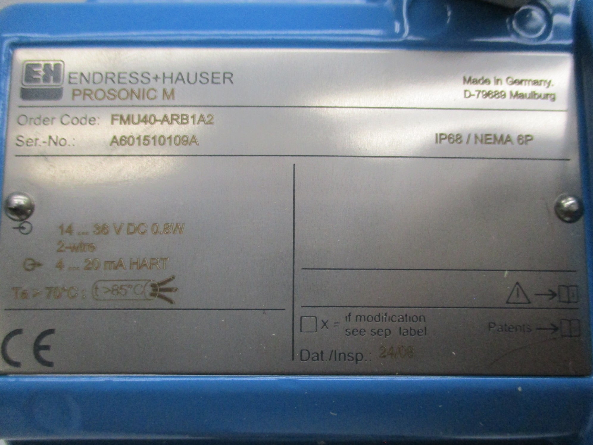 ENDRESS+HAUSER FMU40-ARB1A2 NSMP