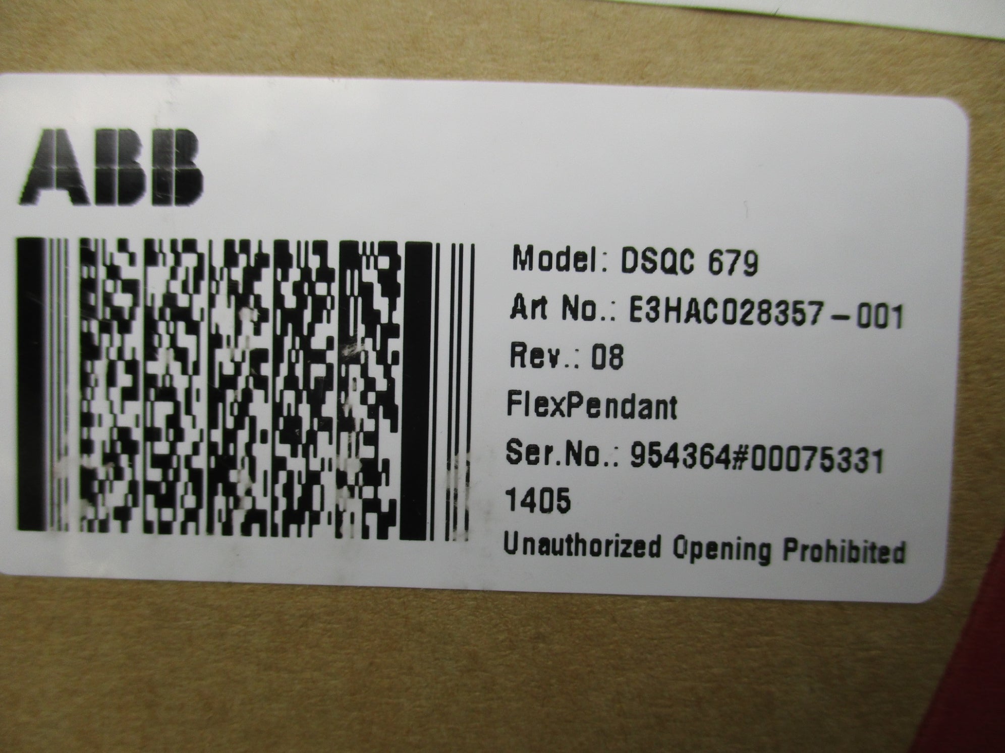 ABB E3HAC028357-001 DSQC679 NSMP