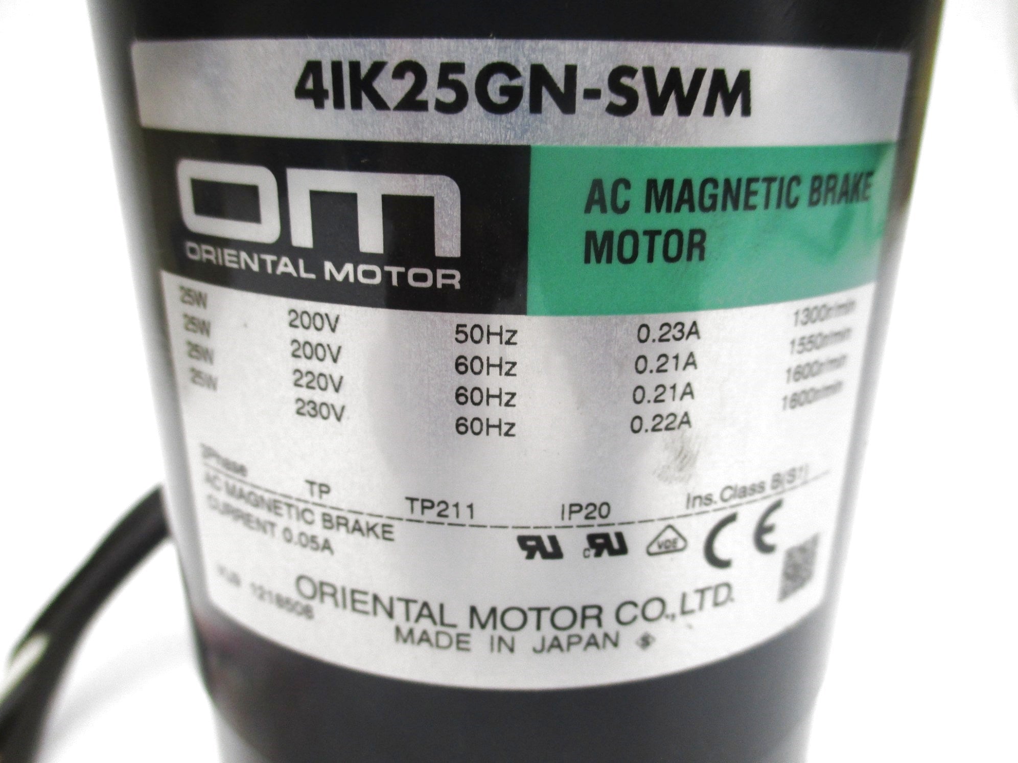 ORIENTAL MOTORS 4IK25GN-SWM NSMP