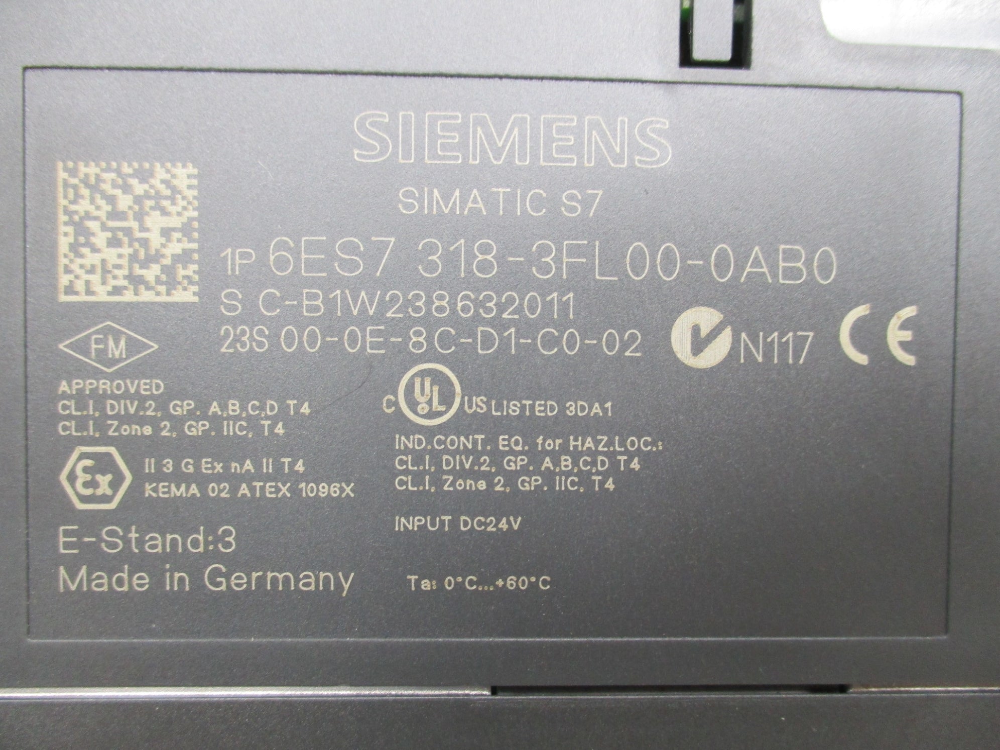 SIEMENS 6ES7318-3FL00-0AB0 NSMP