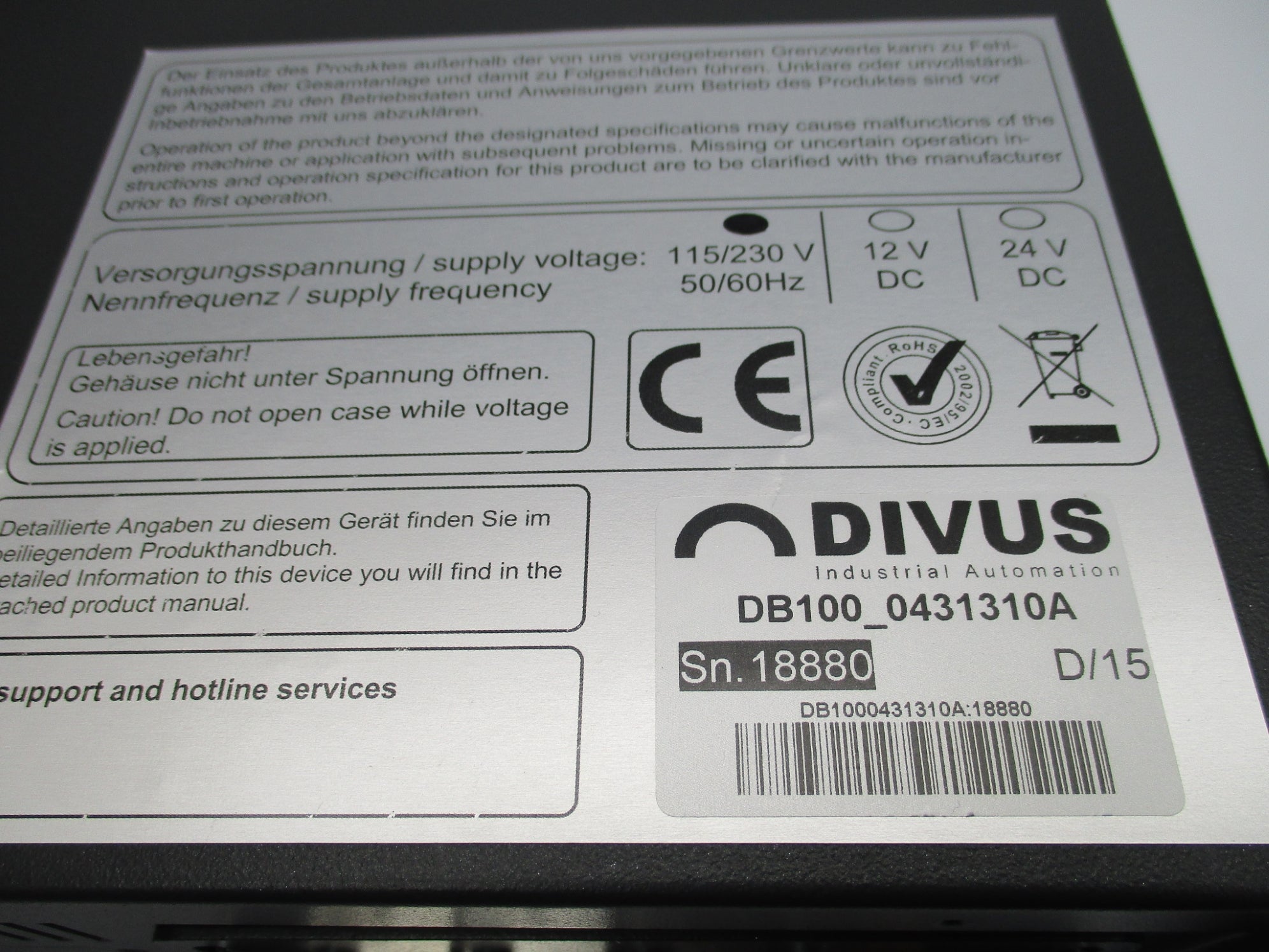 DIVUS DB100_0431310A NSMP