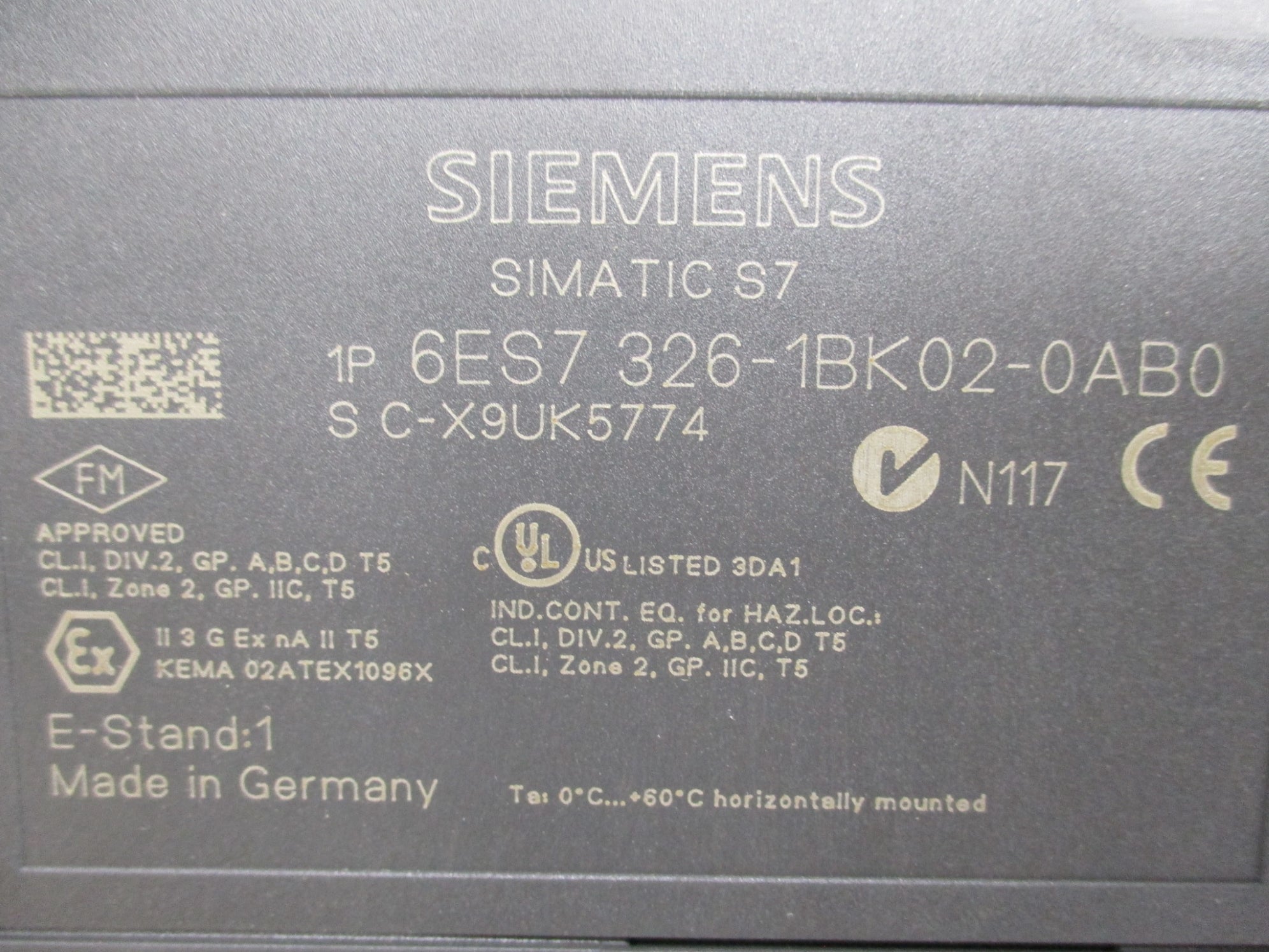 SIEMENS 6ES7326-1BK02-0AB0 NSMP