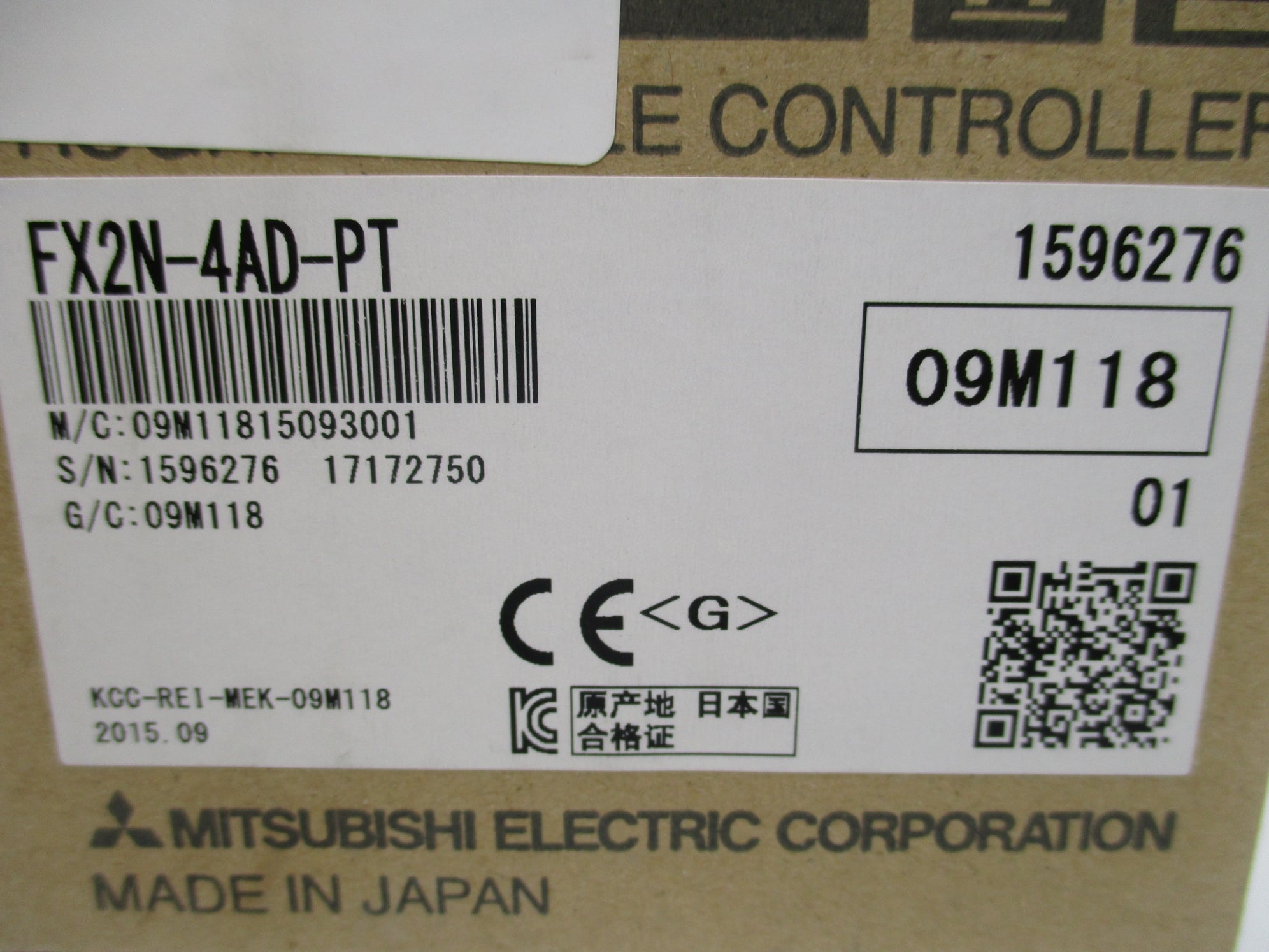 MITSUBISHI FX2N-4AD-PT NSFS