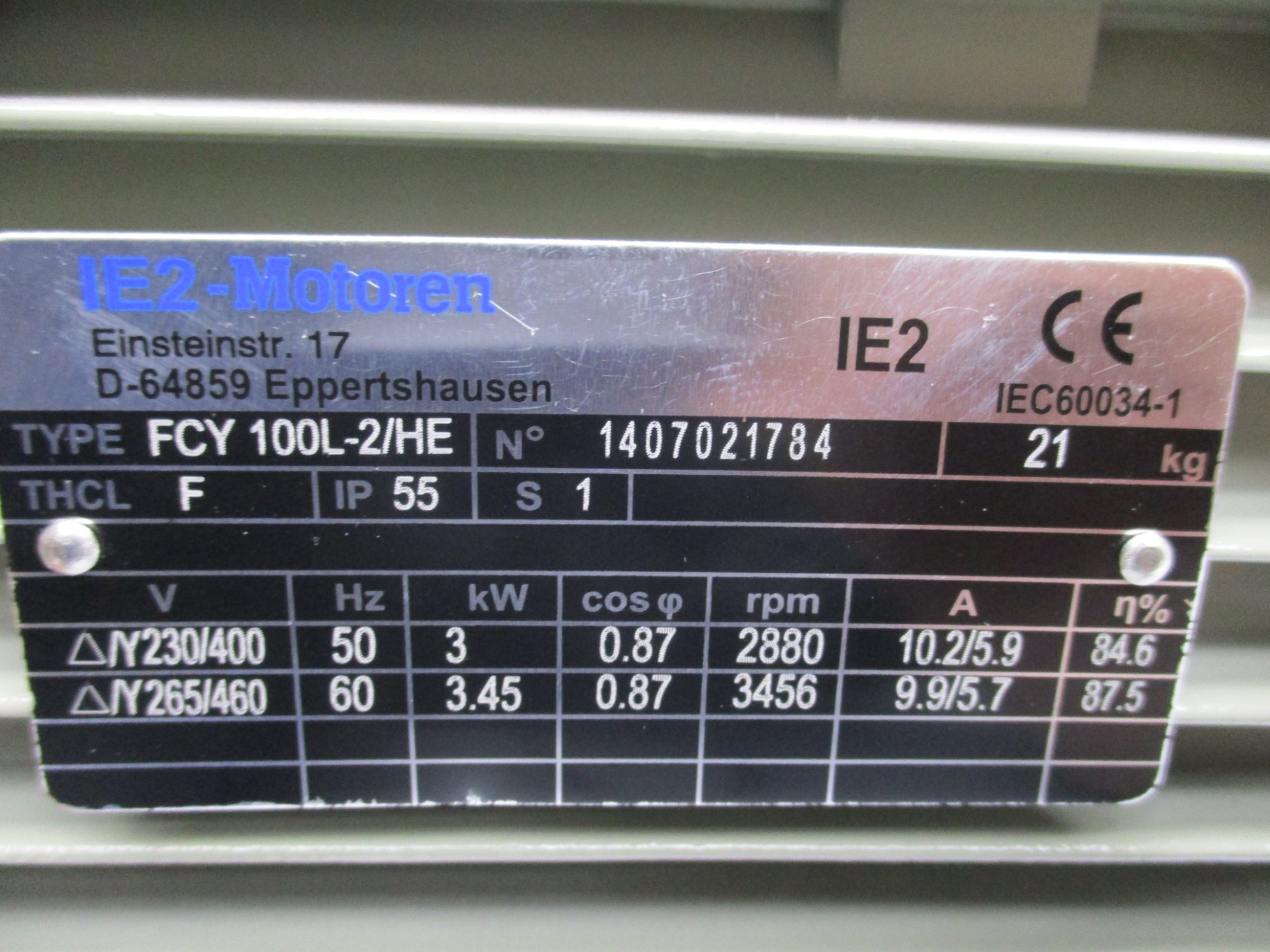 MOTOREN FCY100L-2/HE NSNP