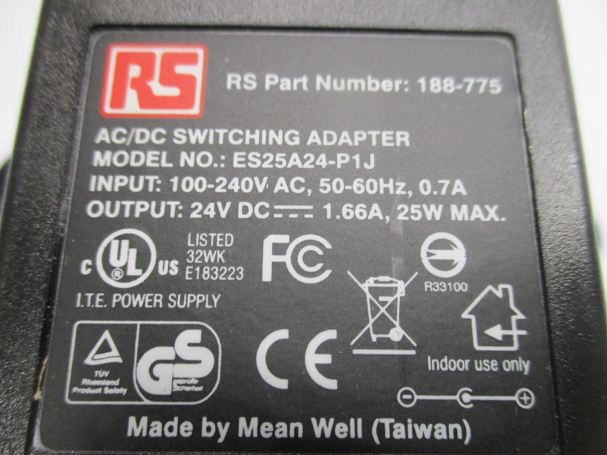 MEAN WELL ES25A24-P1J 188-775 NSMP