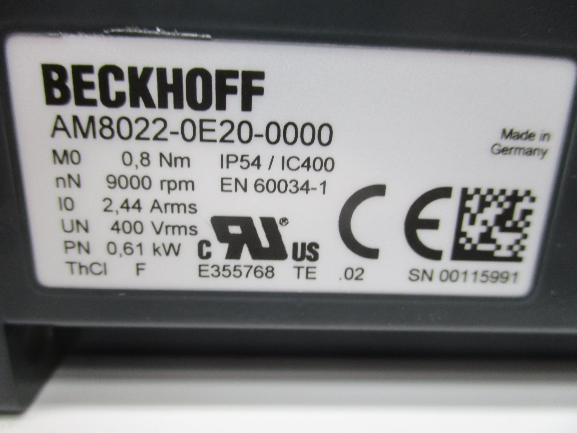 BECKHOFF AM8022-0E20-0000 NSMP