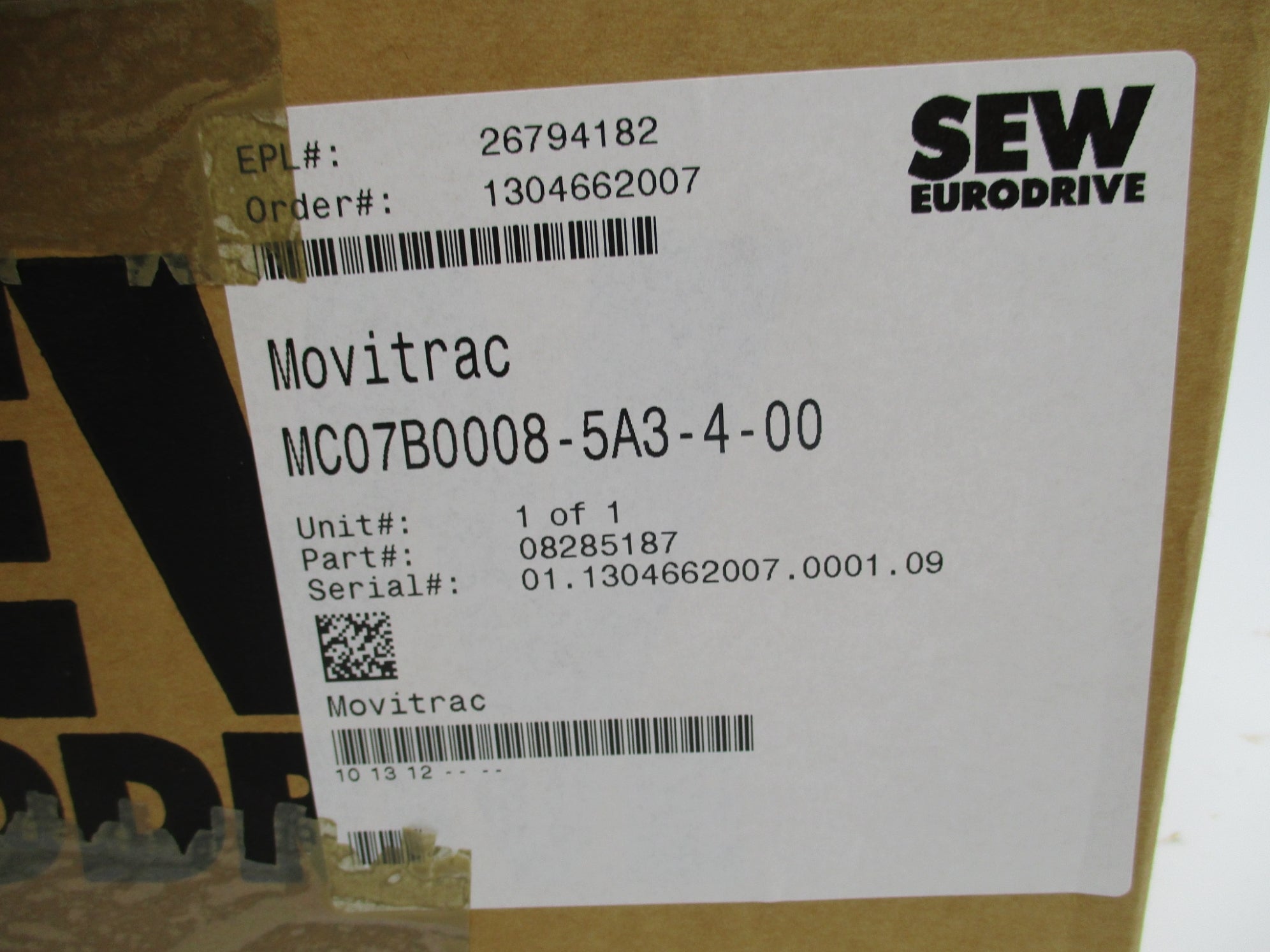 SEW EURODRIVE MC07B0008-5A3-4-00 NSMP