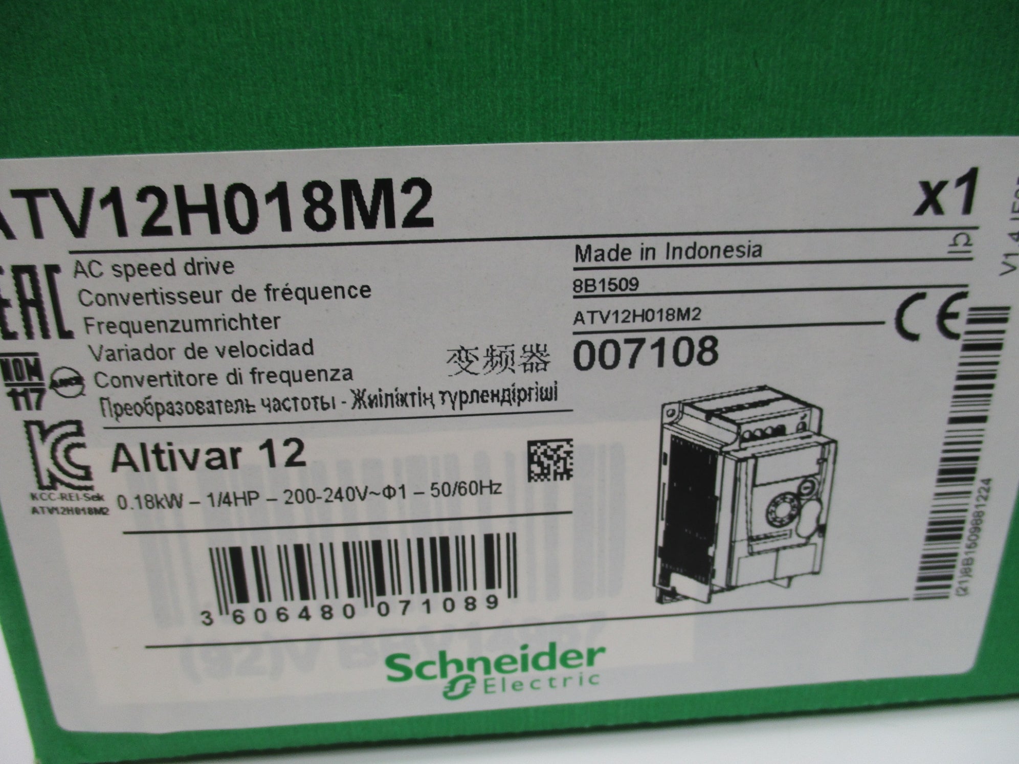 SCHNEIDER ELECTRIC ATV12H018M2 NSMP